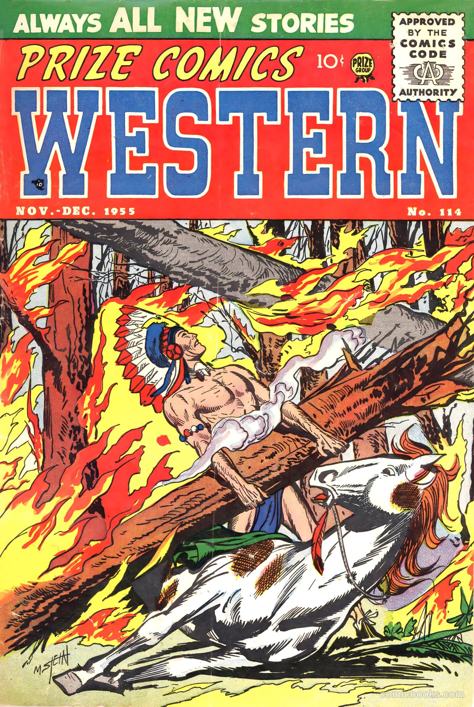 Prize Comics Western #114