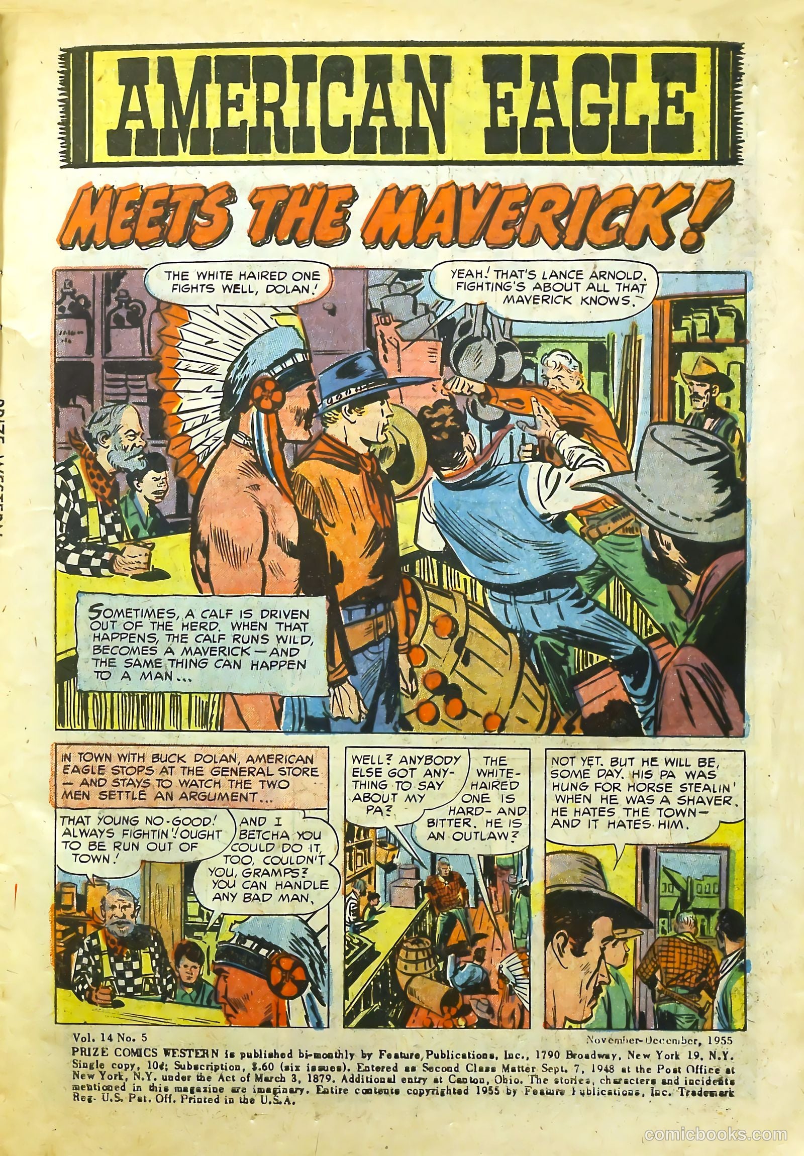 Prize Comics Western #114 (1950) — page 3 of 36
