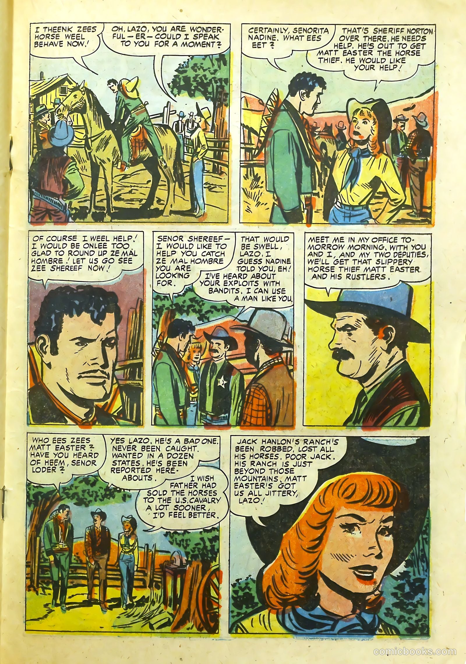 Prize Comics Western #114 (1950) — page 19 of 36