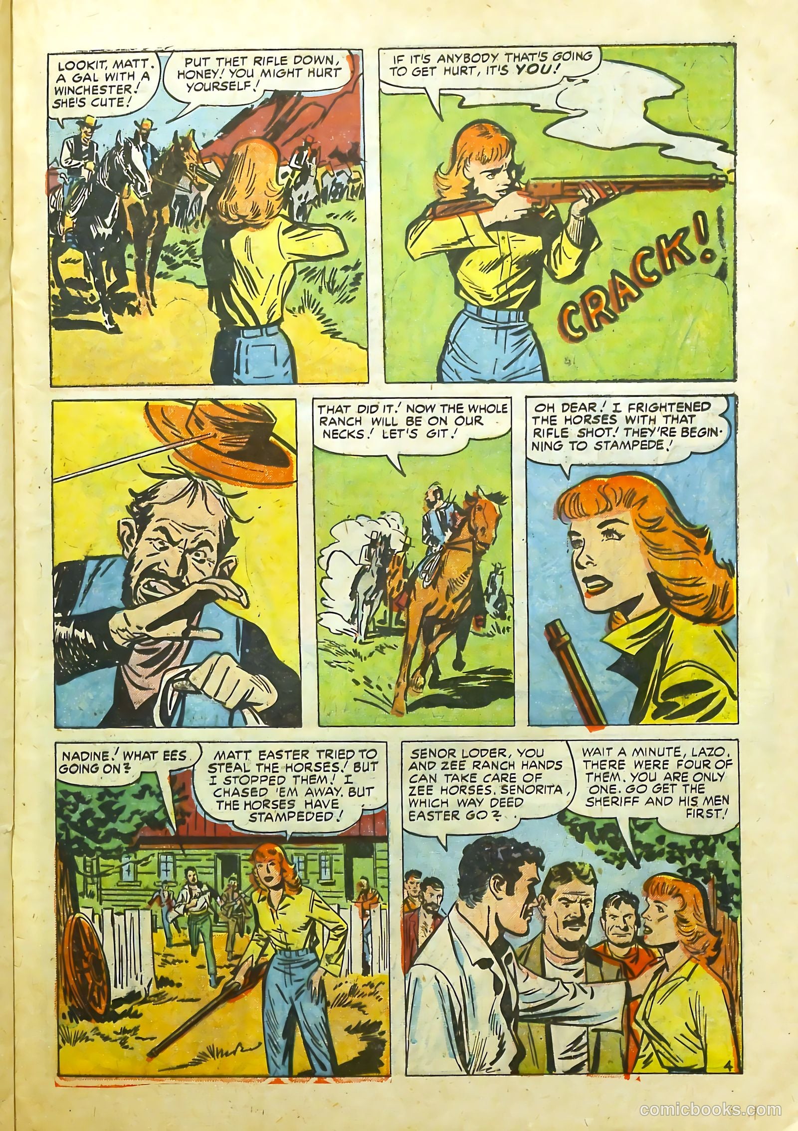 Prize Comics Western #114 (1950) — page 21 of 36