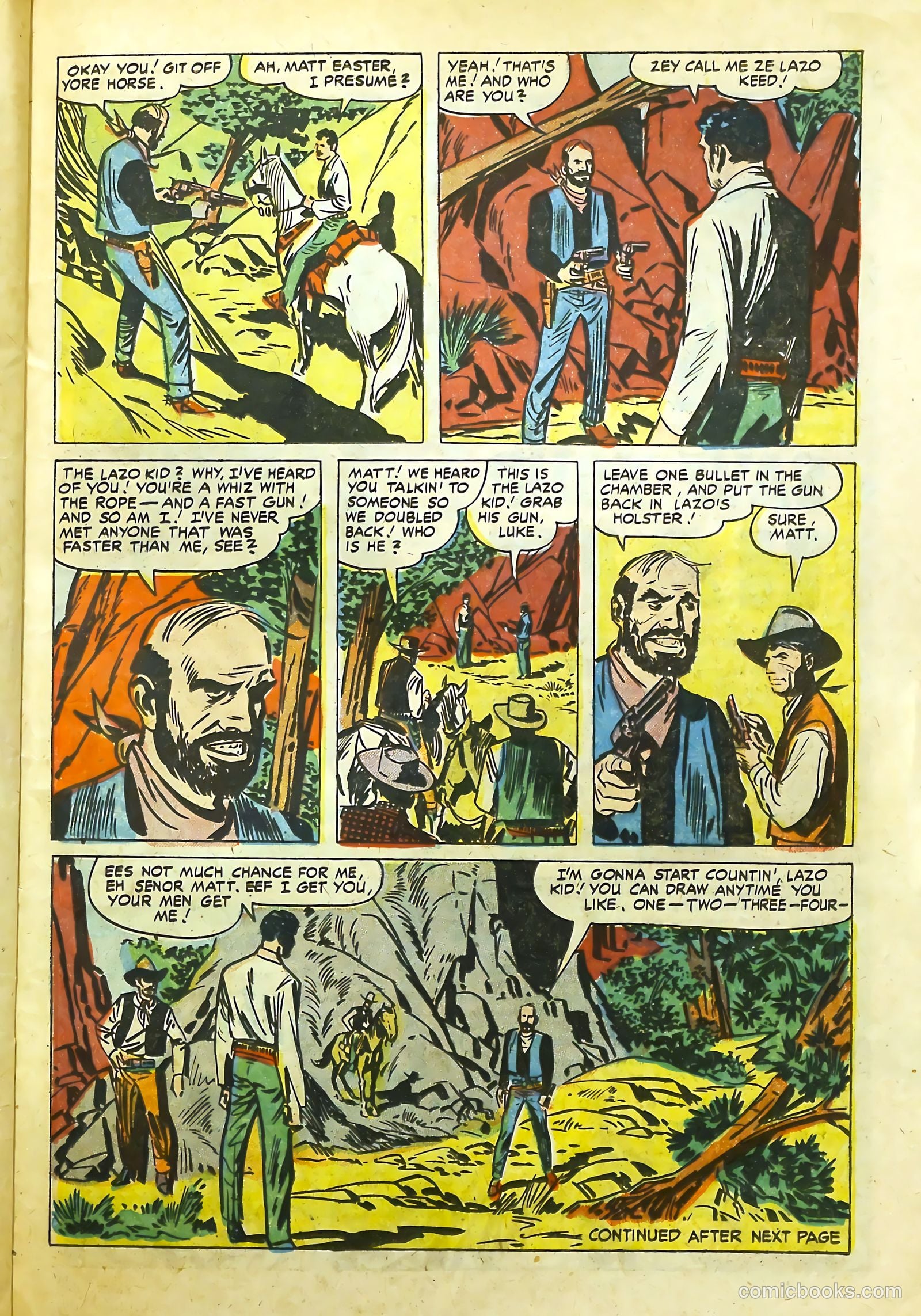 Prize Comics Western #114 (1950) — page 23 of 36