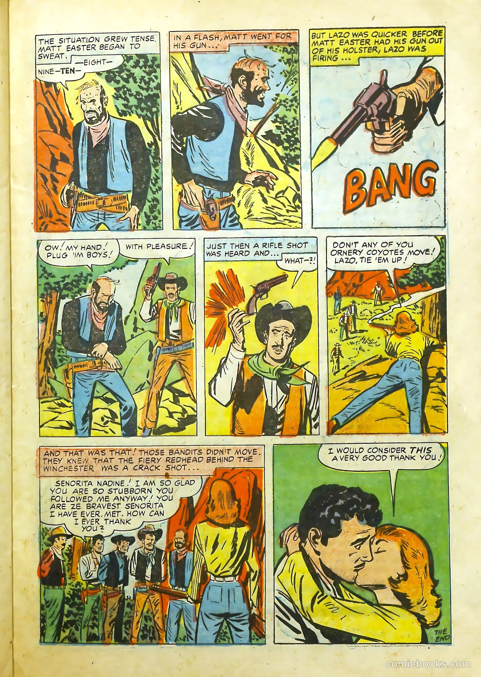Prize Comics Western #114 (1950) — page 25 of 36