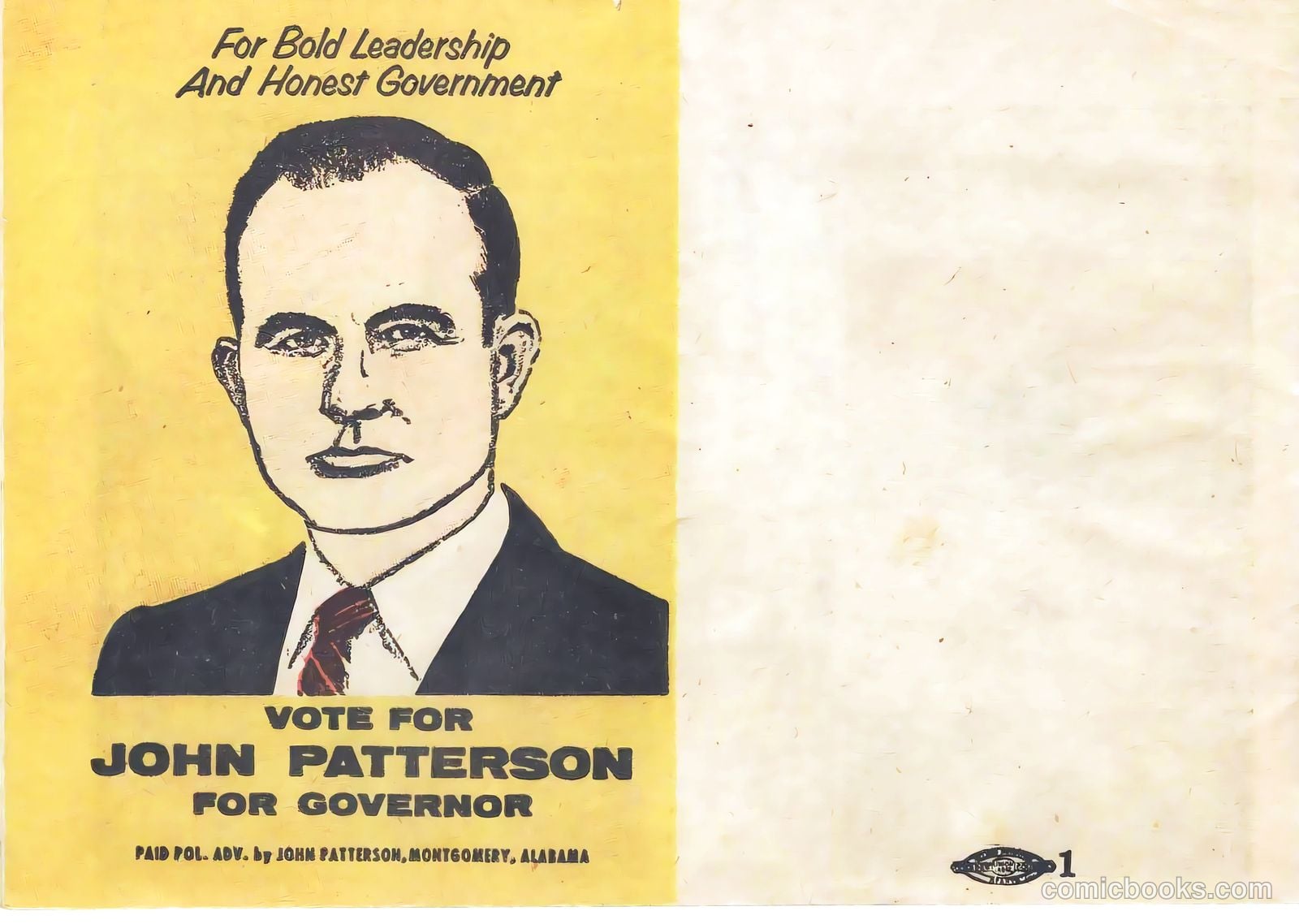 Alabama Needs John Patterson for Governor #nn (1958) — page 16 of 16