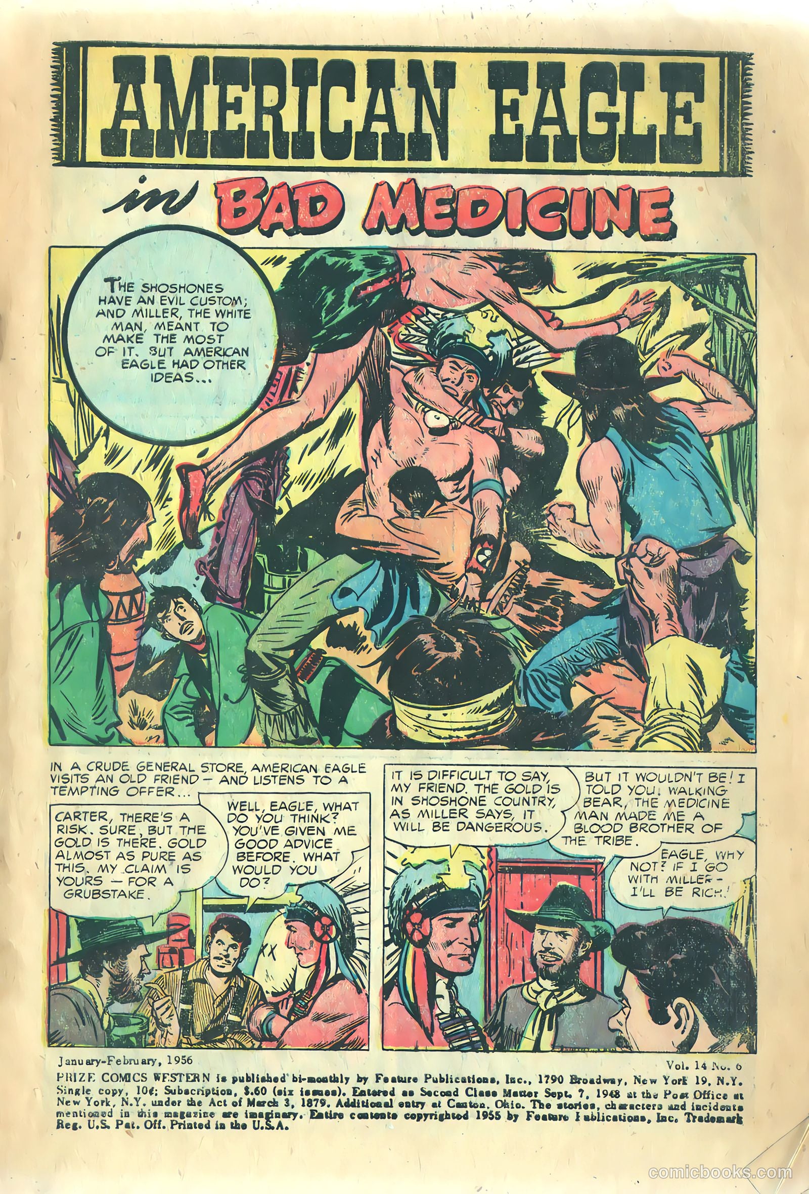 Prize Comics Western #115 (1950) — page 3 of 36