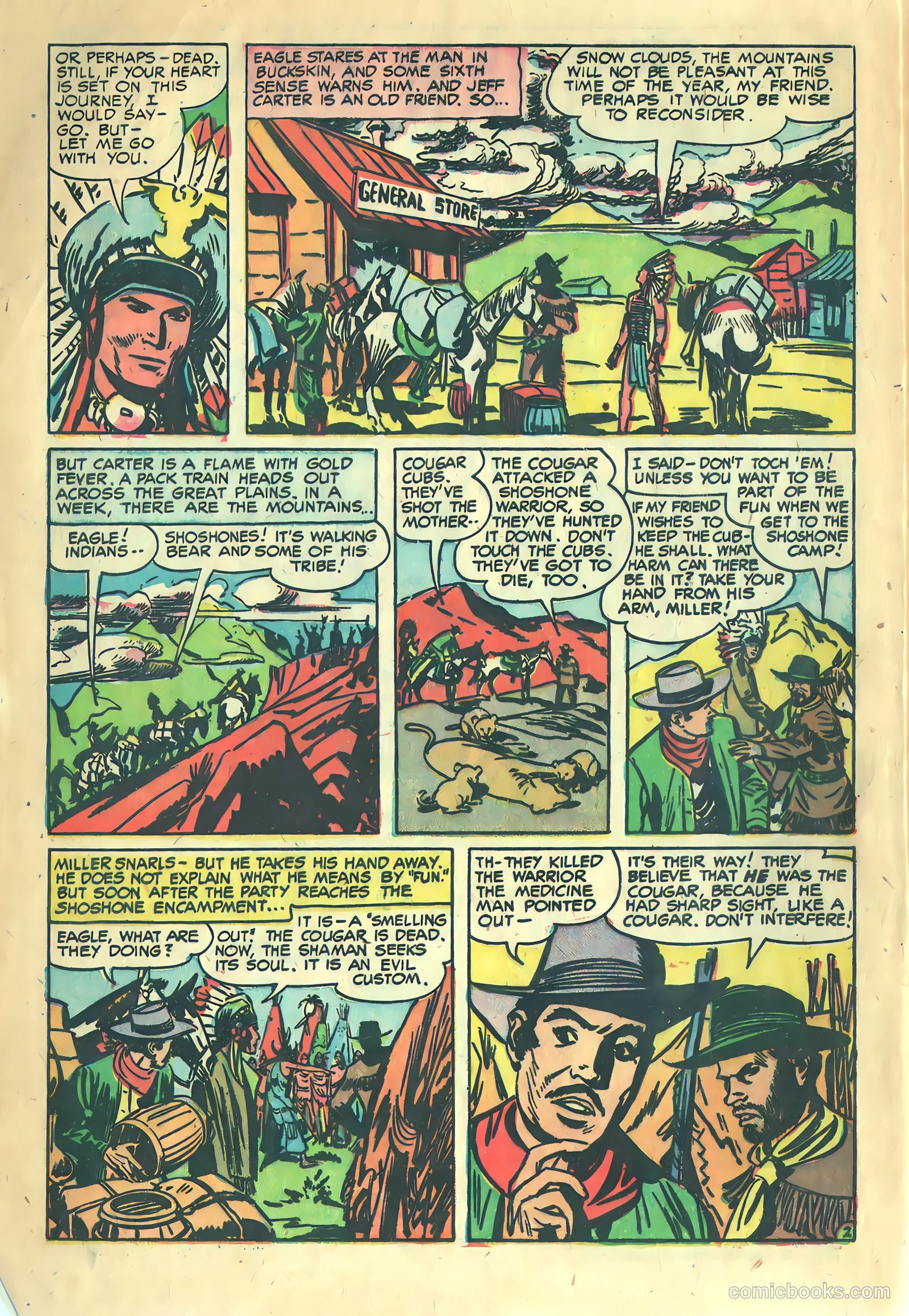 Prize Comics Western #115 (1950) — page 4 of 36