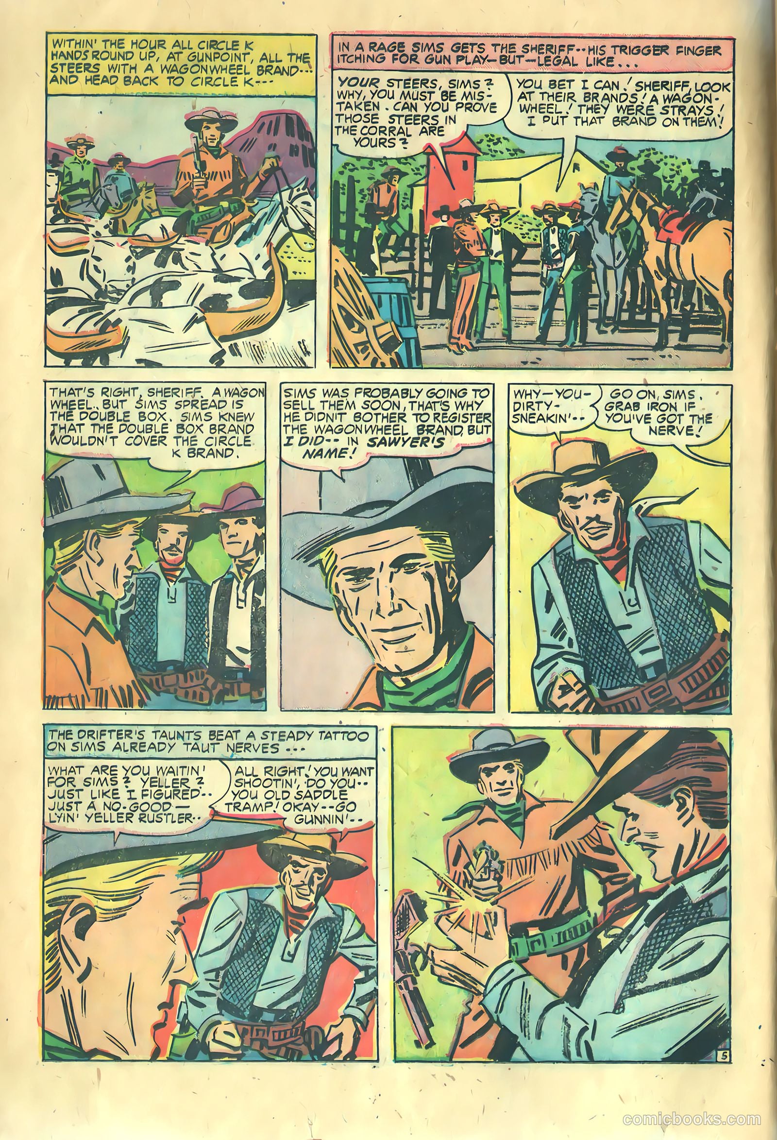Prize Comics Western #115 (1950) — page 16 of 36