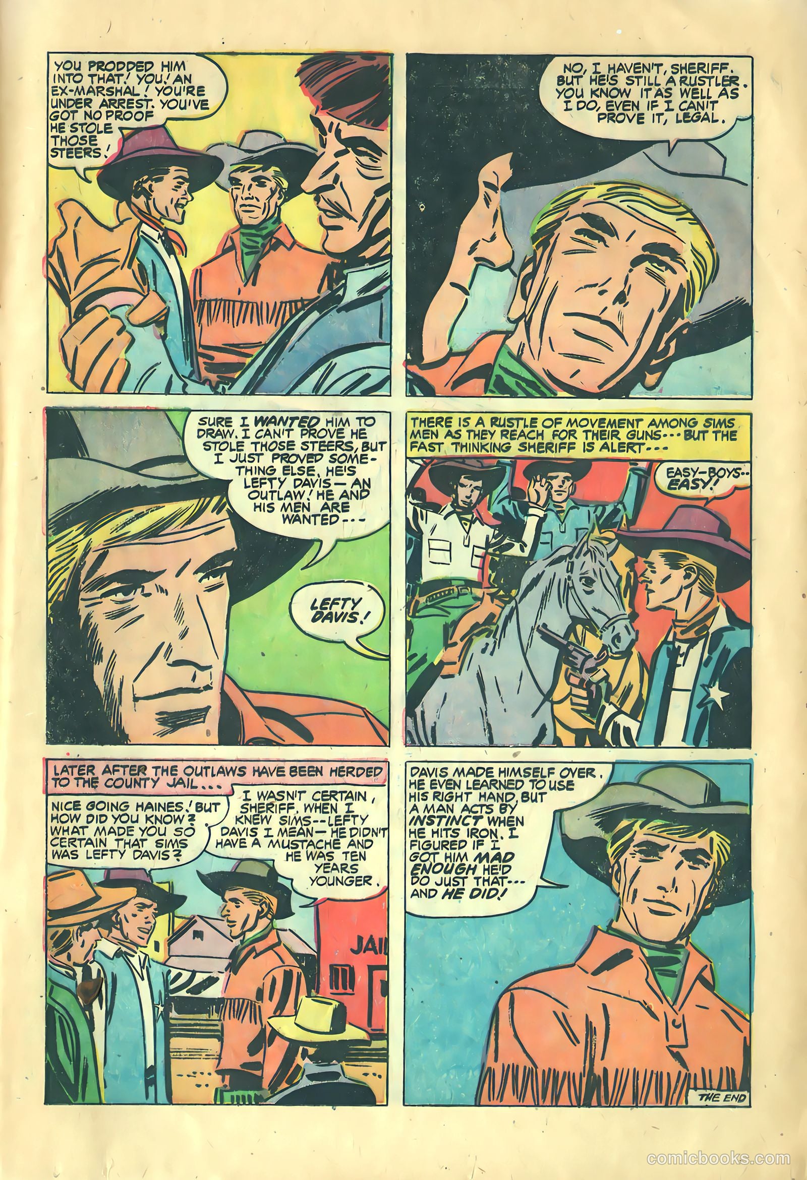 Prize Comics Western #115 (1950) — page 17 of 36