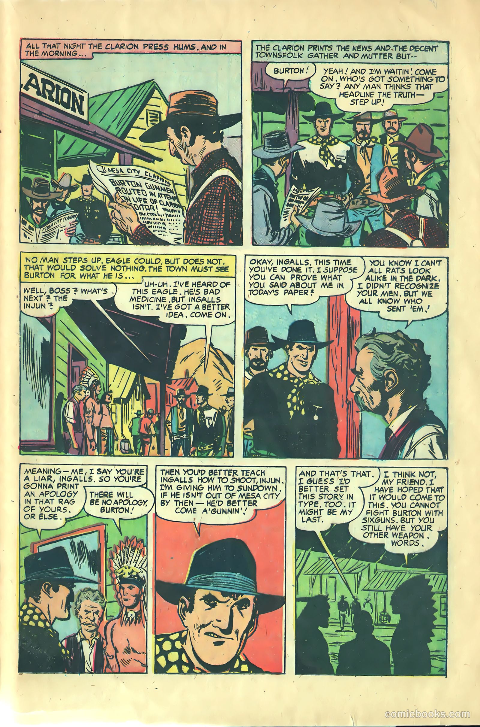 Prize Comics Western #115 (1950) — page 21 of 36