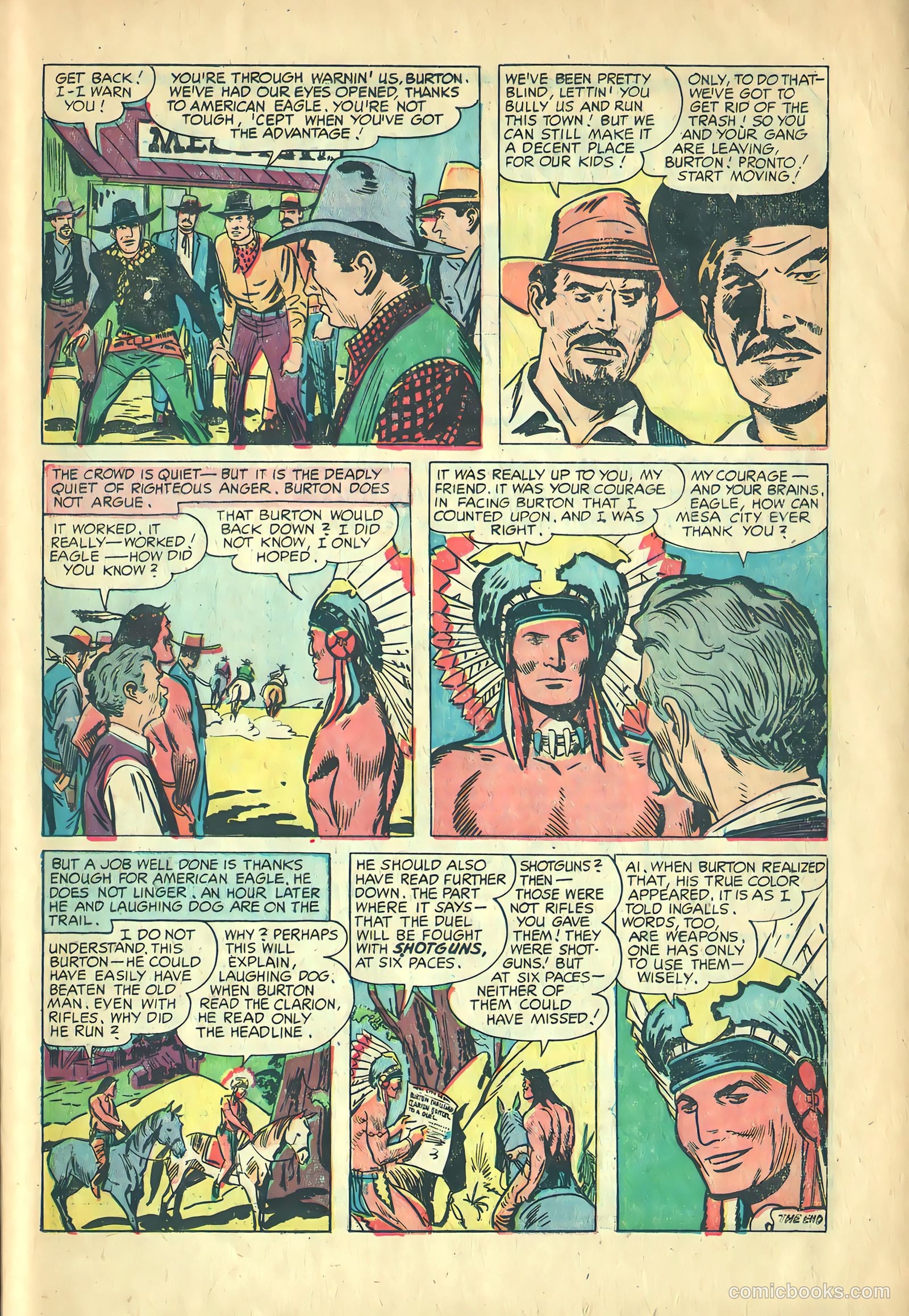 Prize Comics Western #115 (1950) — page 23 of 36