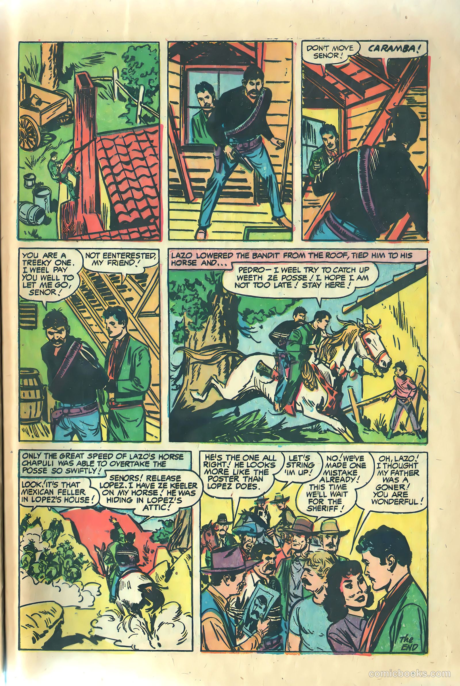 Prize Comics Western #115 (1950) — page 33 of 36