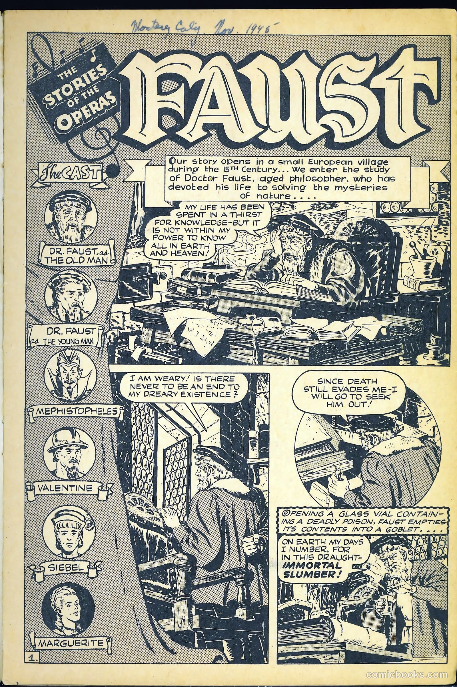 Illustrated Stories of the Operas: Faust #nn (1943) — page 3 of 20
