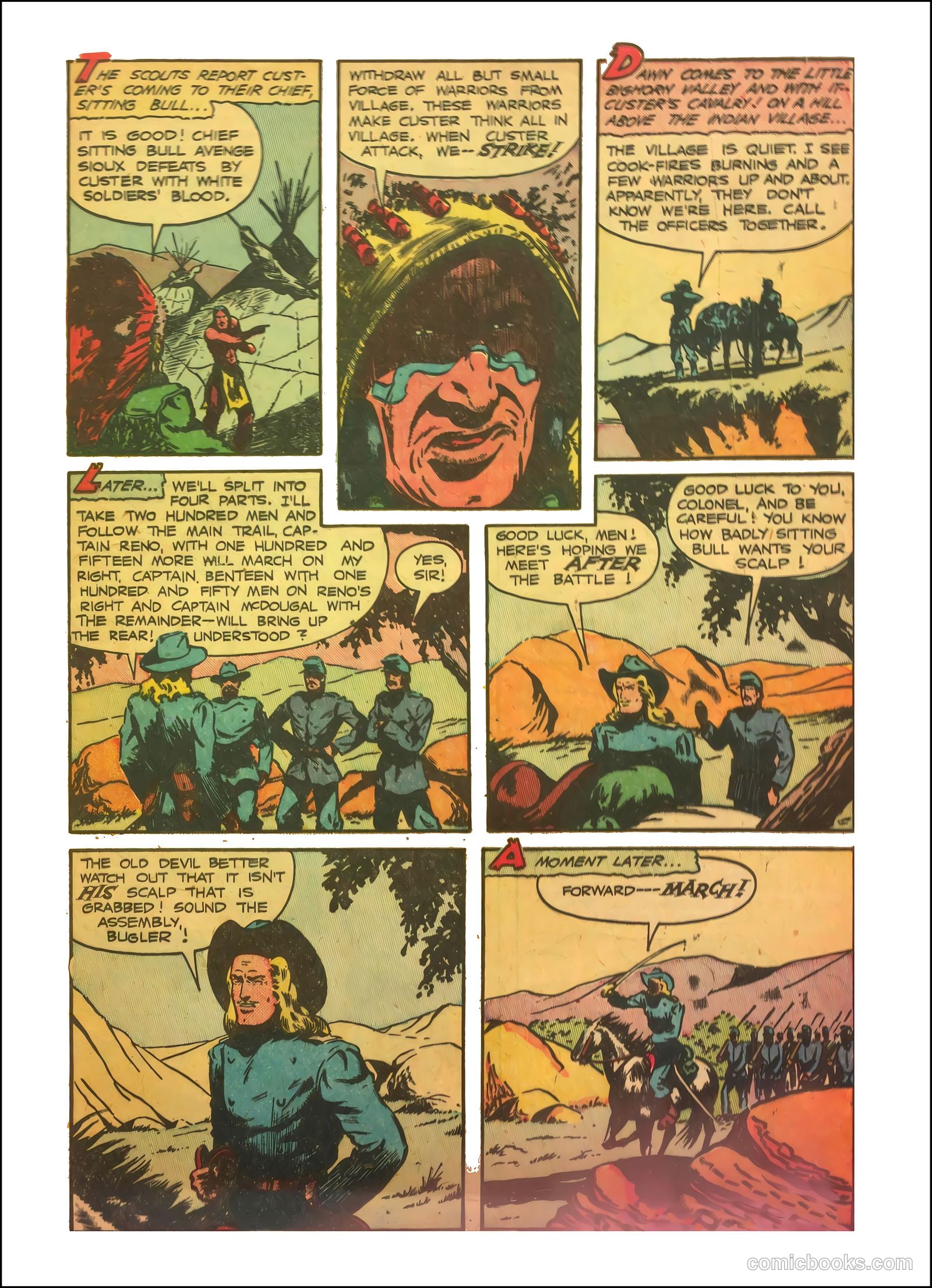 Custer's Last Fight #nn (1950) — page 21 of 36