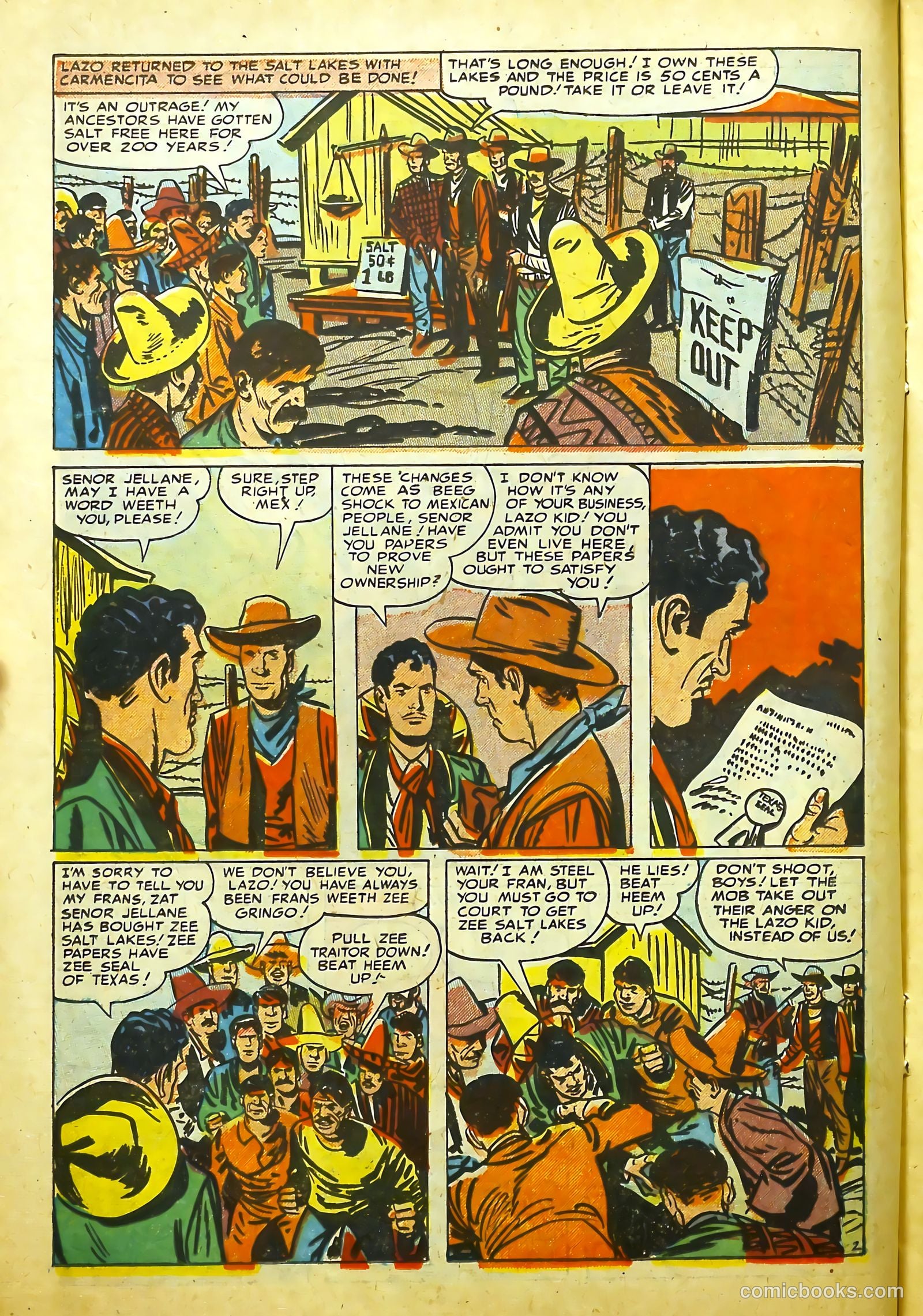 Prize Comics Western #106 (1950) — page 14 of 36