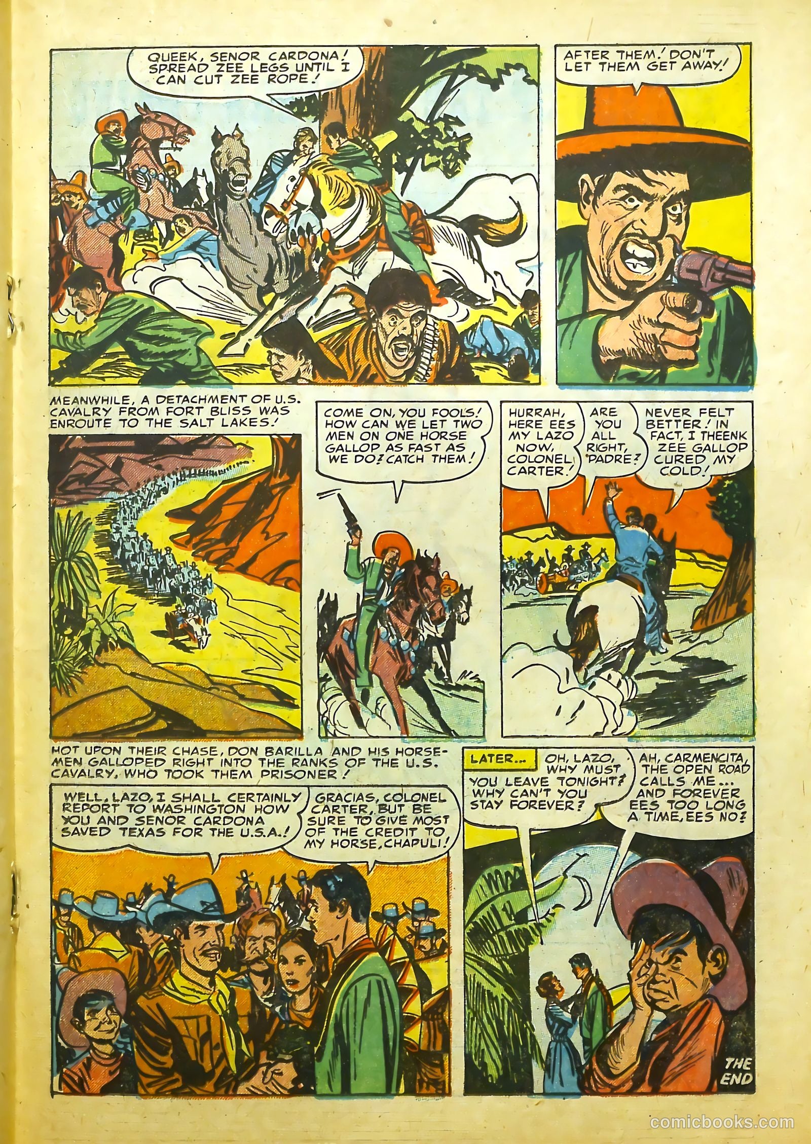 Prize Comics Western #106 (1950) — page 19 of 36
