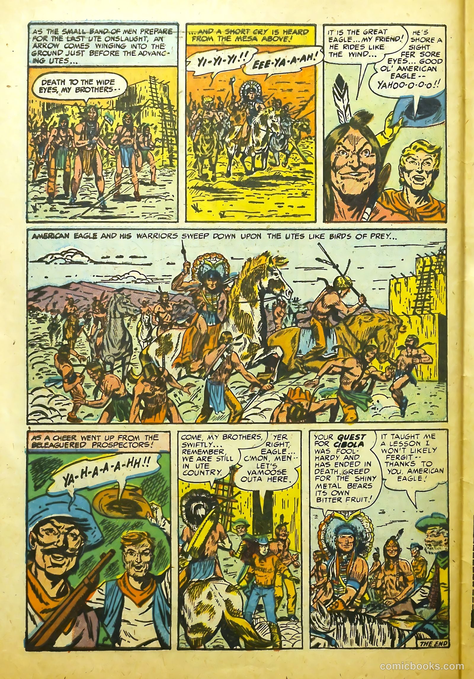 Prize Comics Western #106 (1950) — page 32 of 36