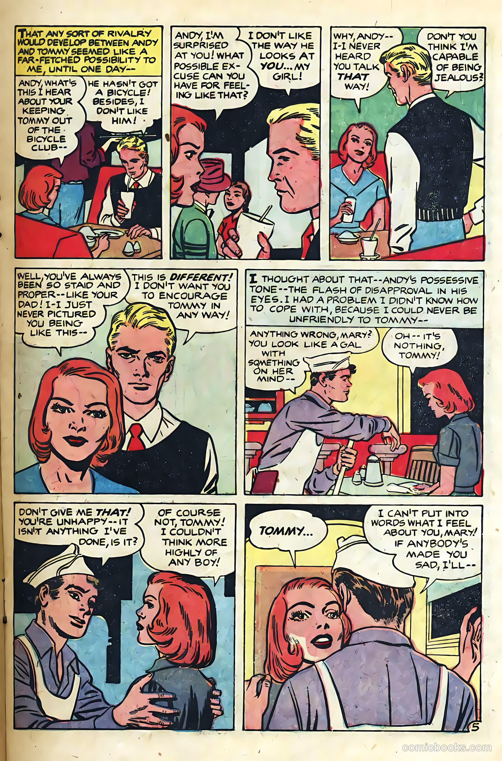 Young Romance #85 (1953) — page 17 of 36
