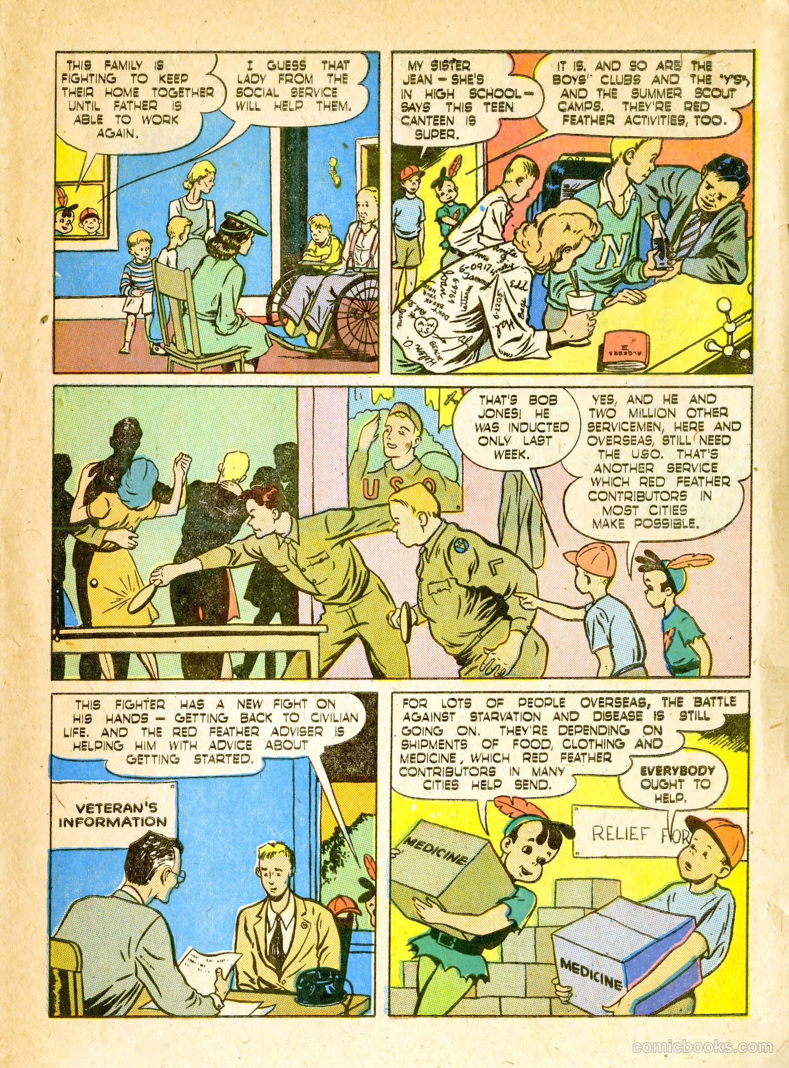 red feather give now #nn (1946) — page 3 of 4