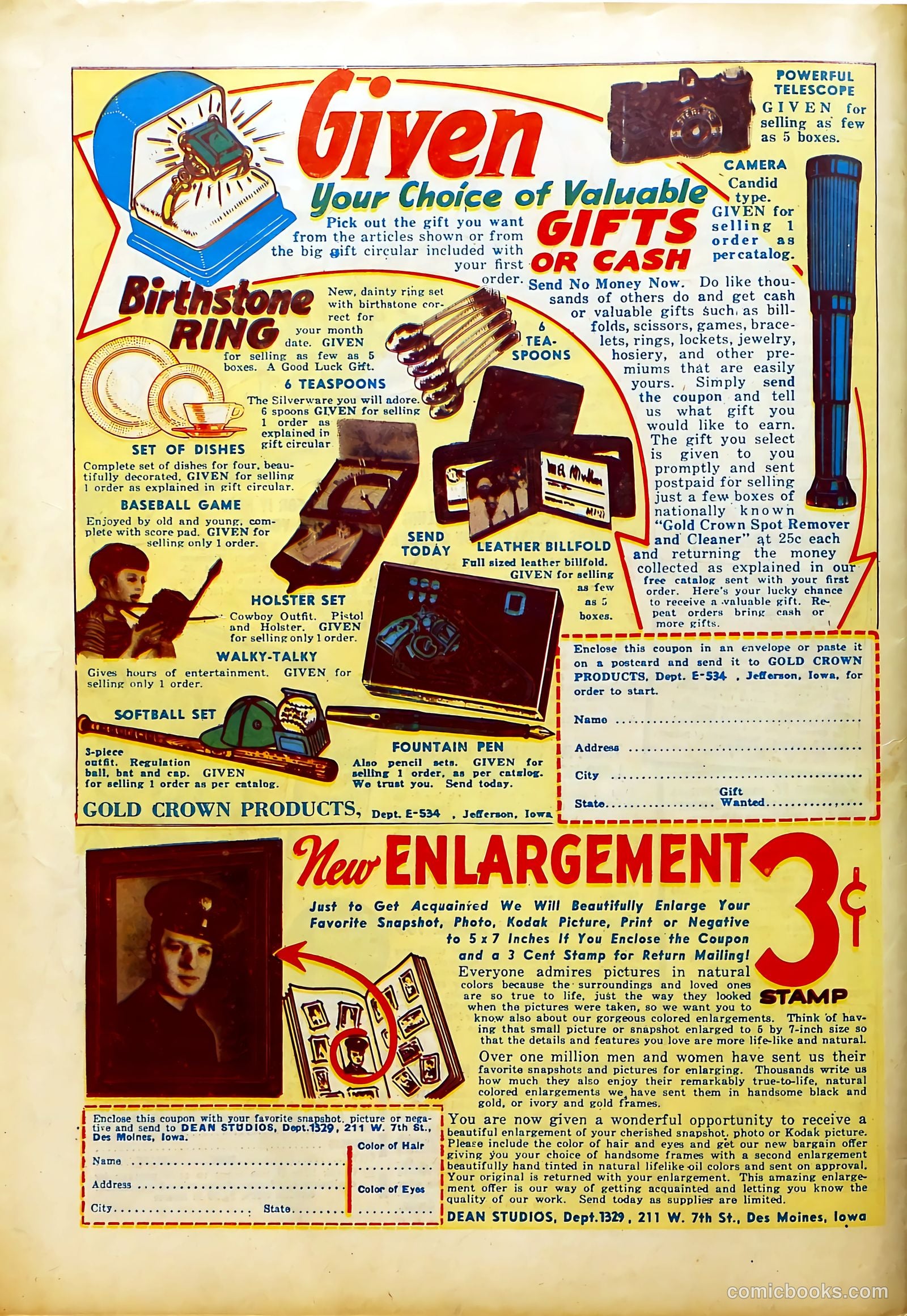 Prize Comics #57 (1940) — page 52 of 52