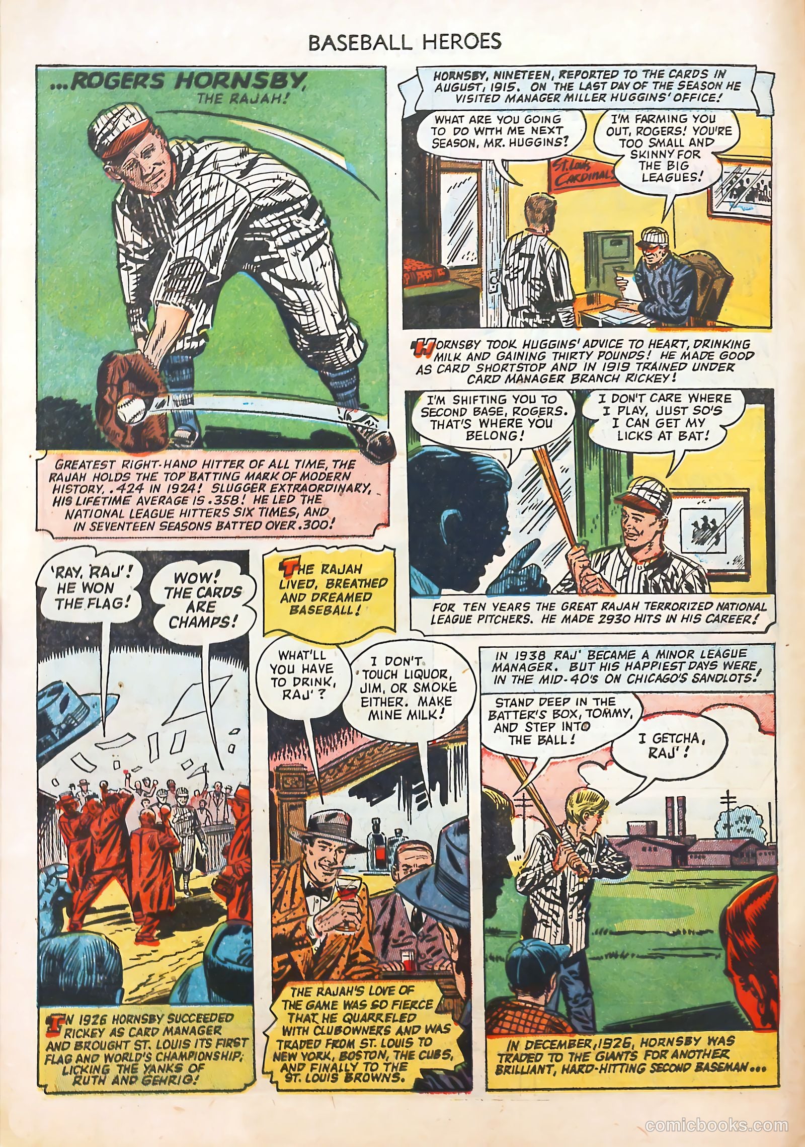 Baseball Heroes #nn (1952) — page 10 of 36