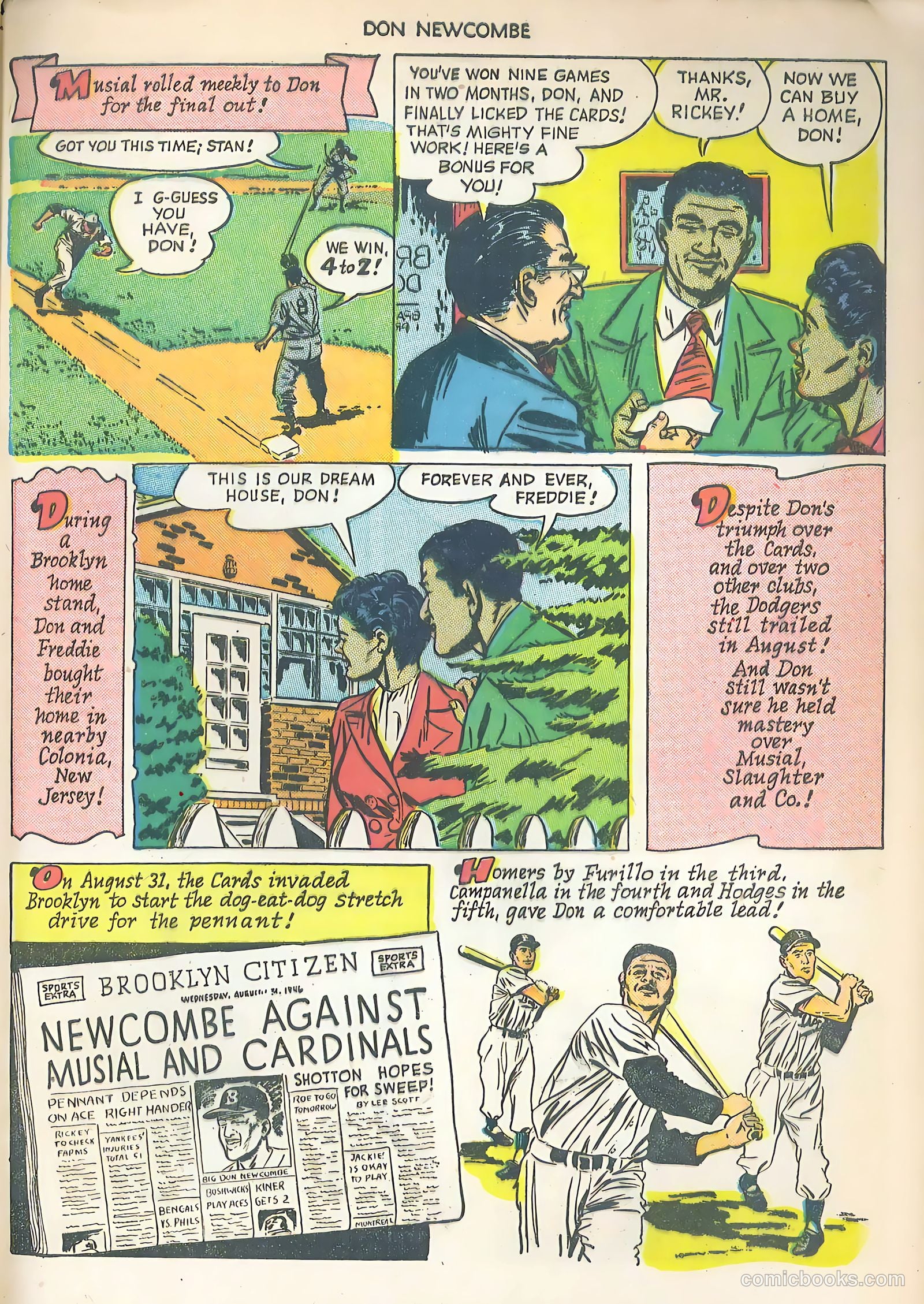 Don Newcombe #nn (1950) — page 30 of 37