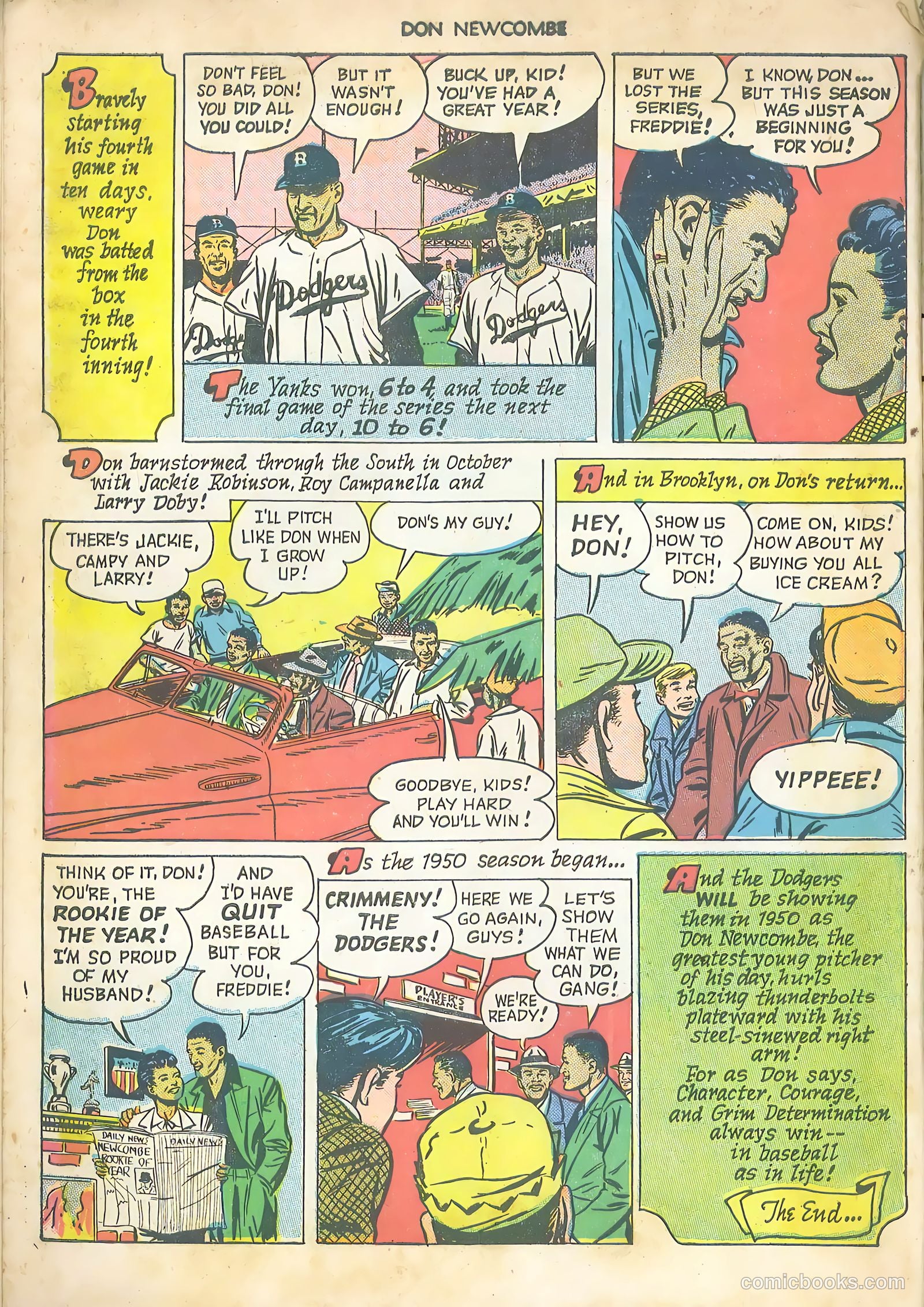 Don Newcombe #nn (1950) — page 35 of 37