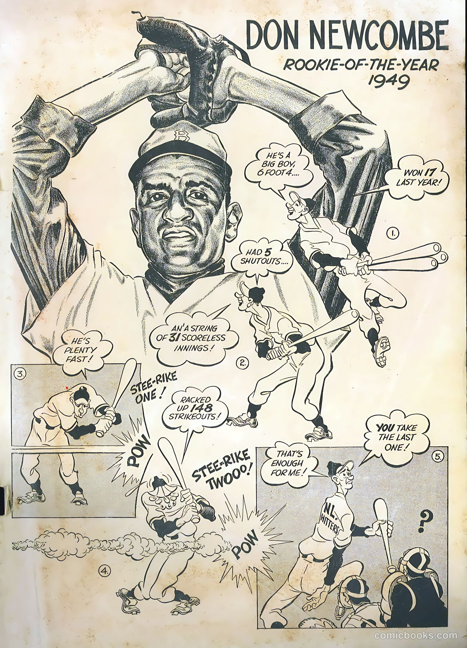 Don Newcombe #nn (1950) — page 36 of 37