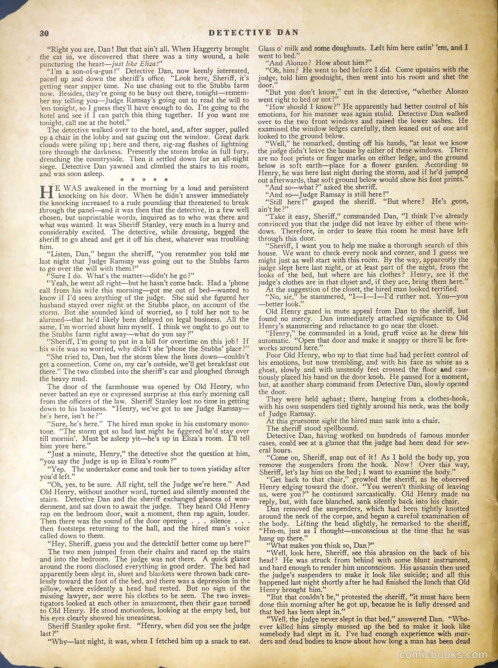 detective dan secret operative no #48 — page 32 of 37