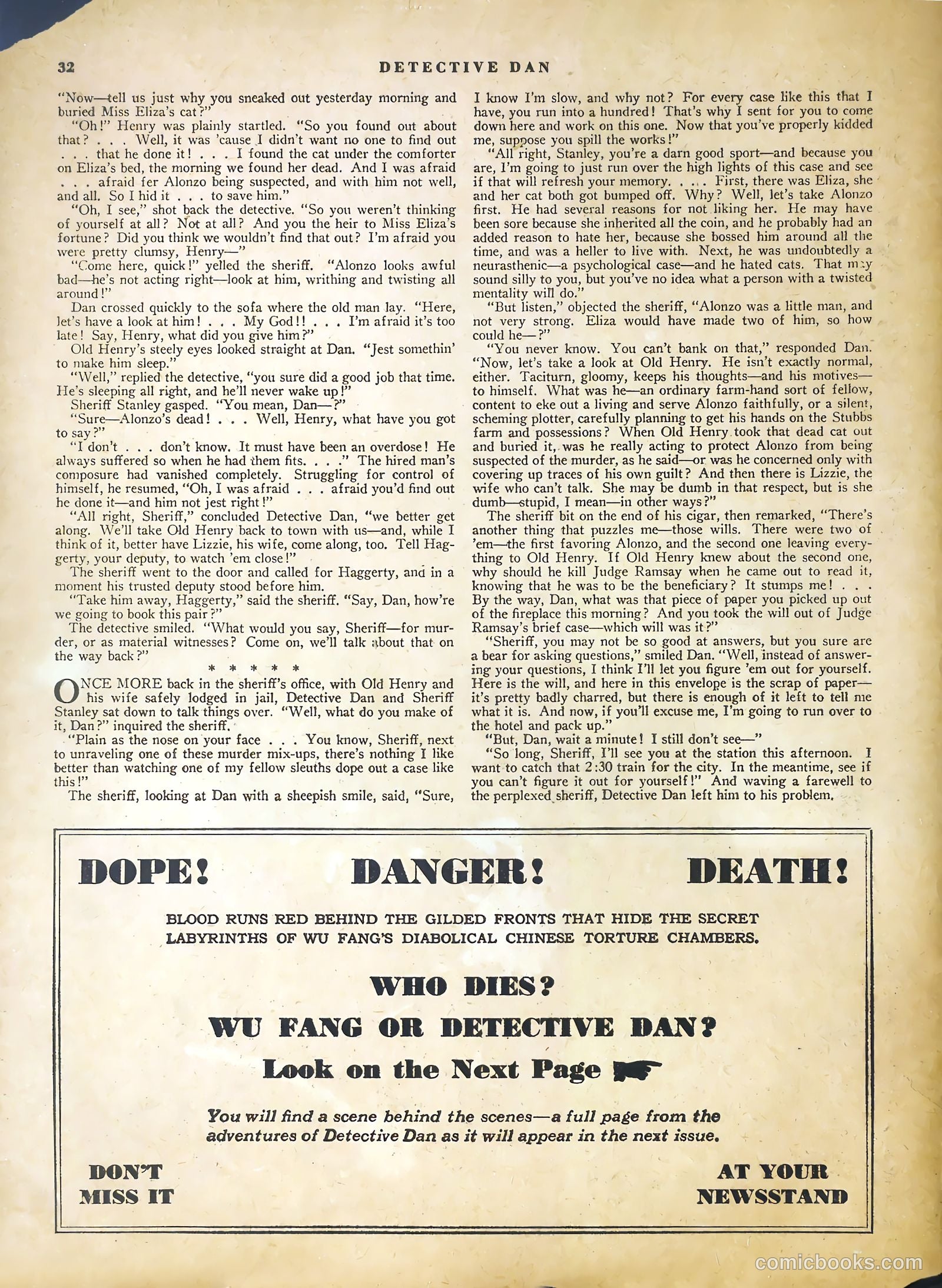 detective dan secret operative no #48 — page 34 of 37