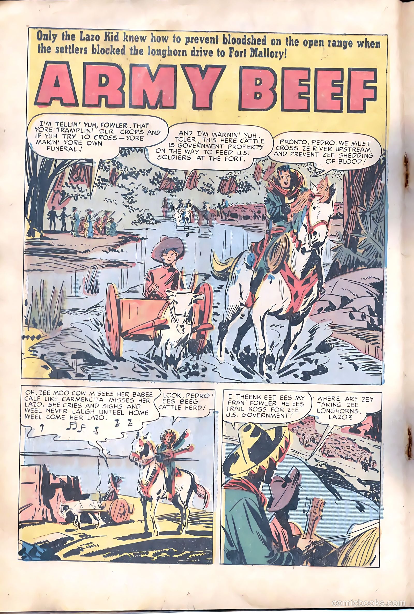 Prize Comics Western #98 (1950) — page 17 of 37