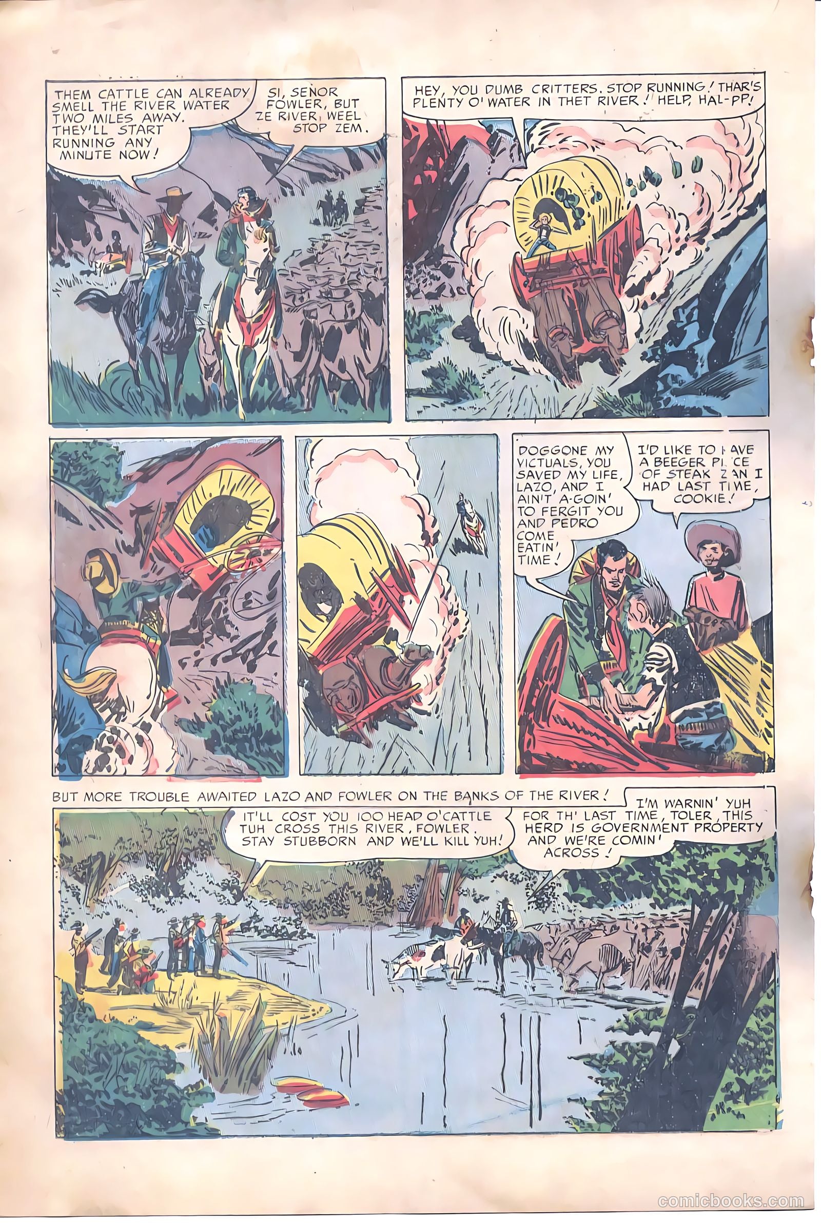 Prize Comics Western #98 (1950) — page 21 of 37