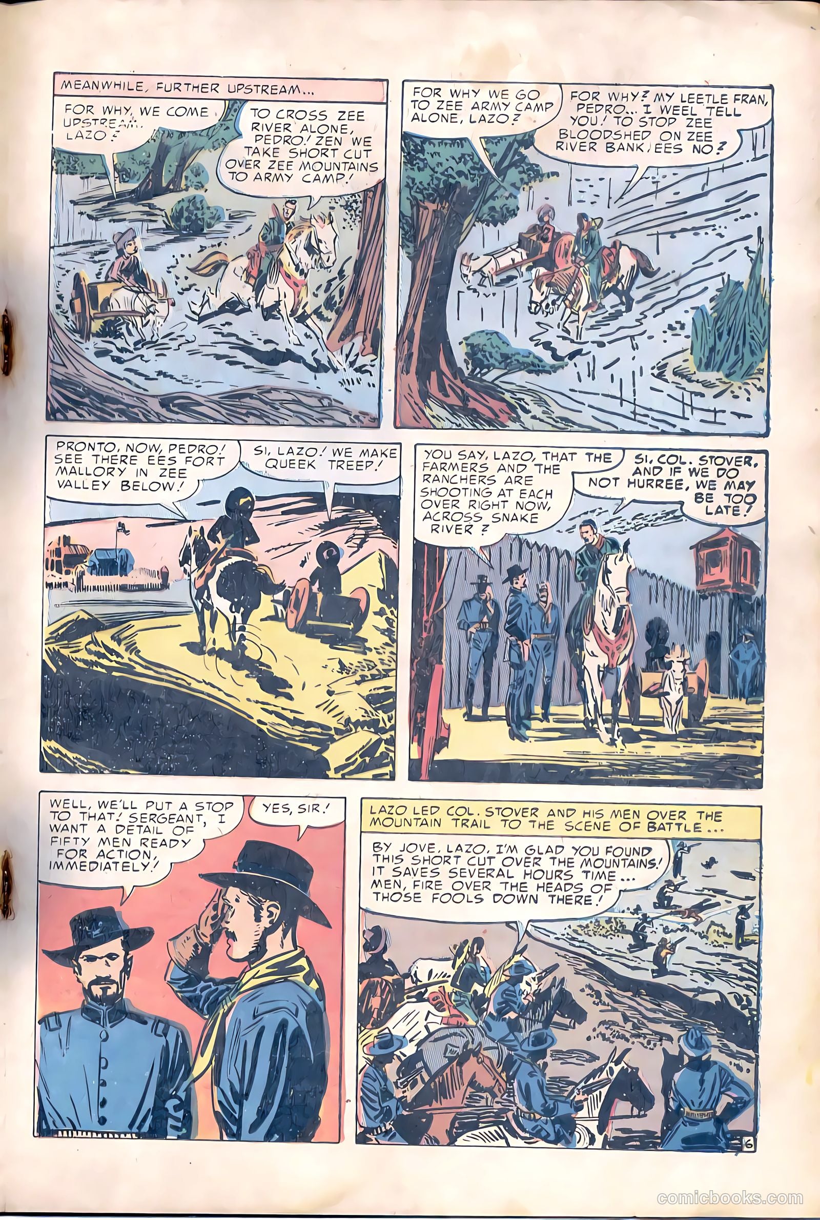 Prize Comics Western #98 (1950) — page 22 of 37