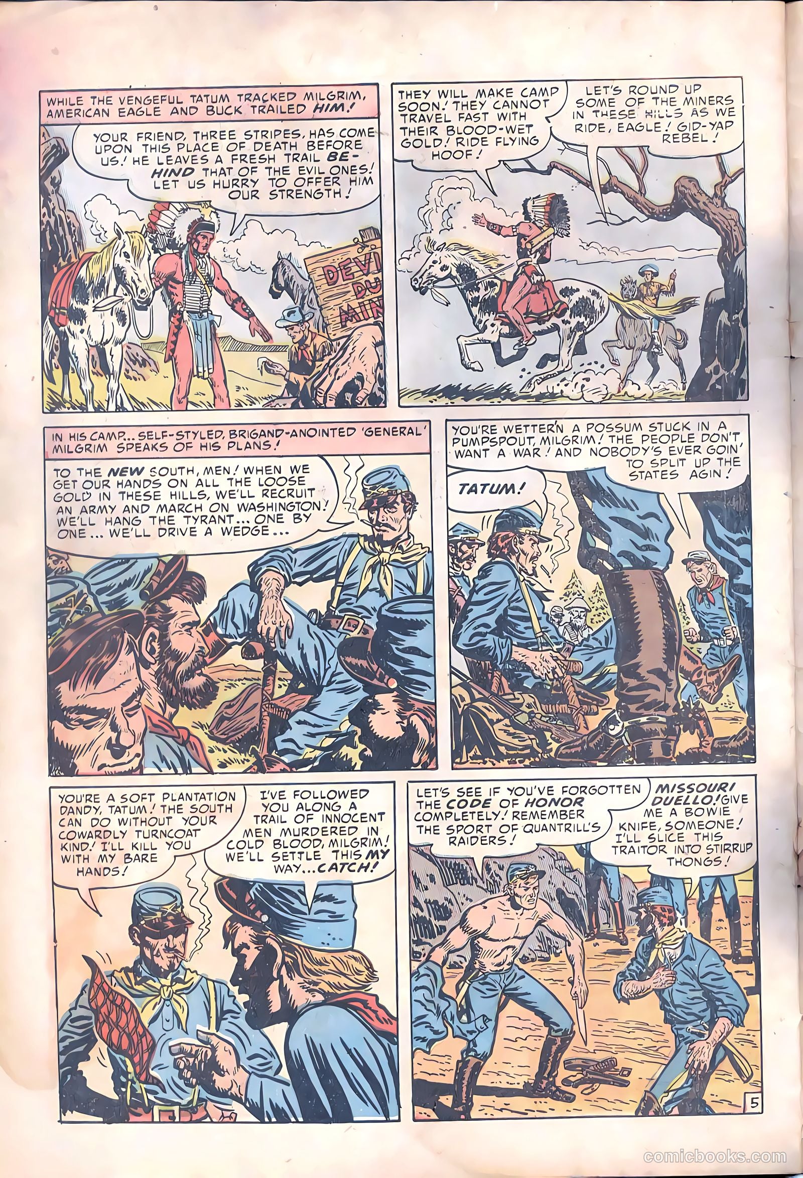 Prize Comics Western #98 (1950) — page 31 of 37