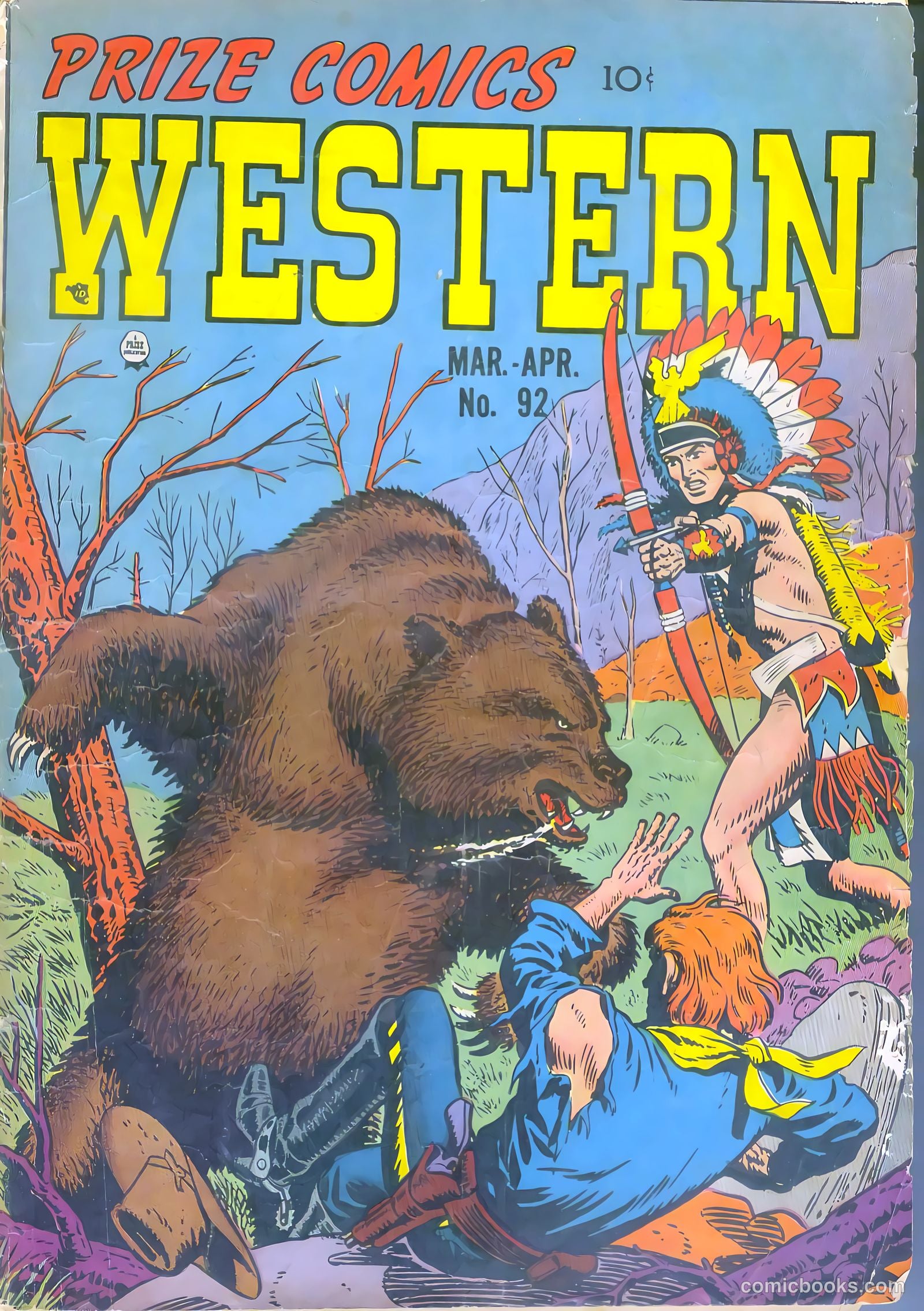 Prize Comics Western #92
