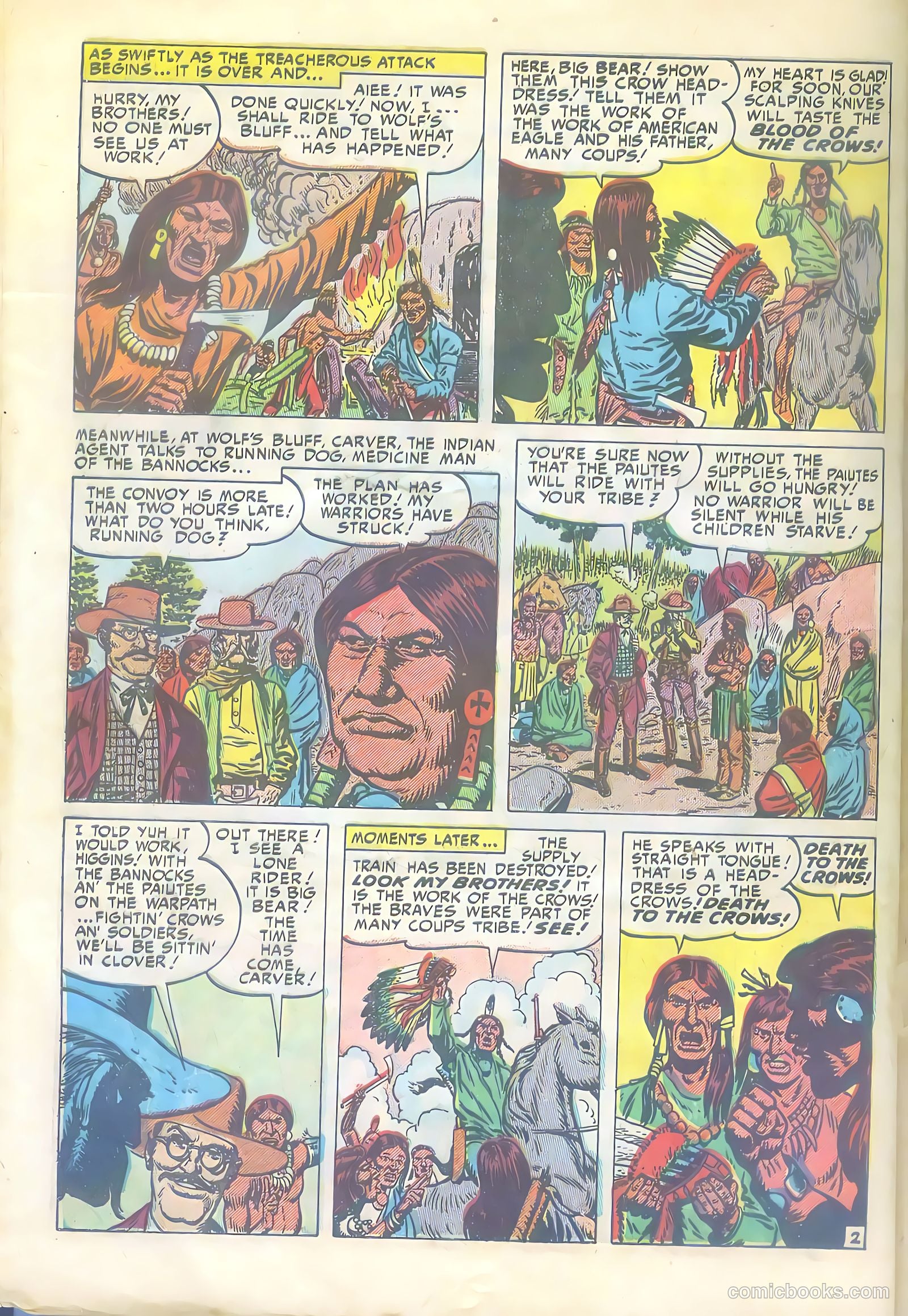 Prize Comics Western #92 (1950) — page 36 of 44