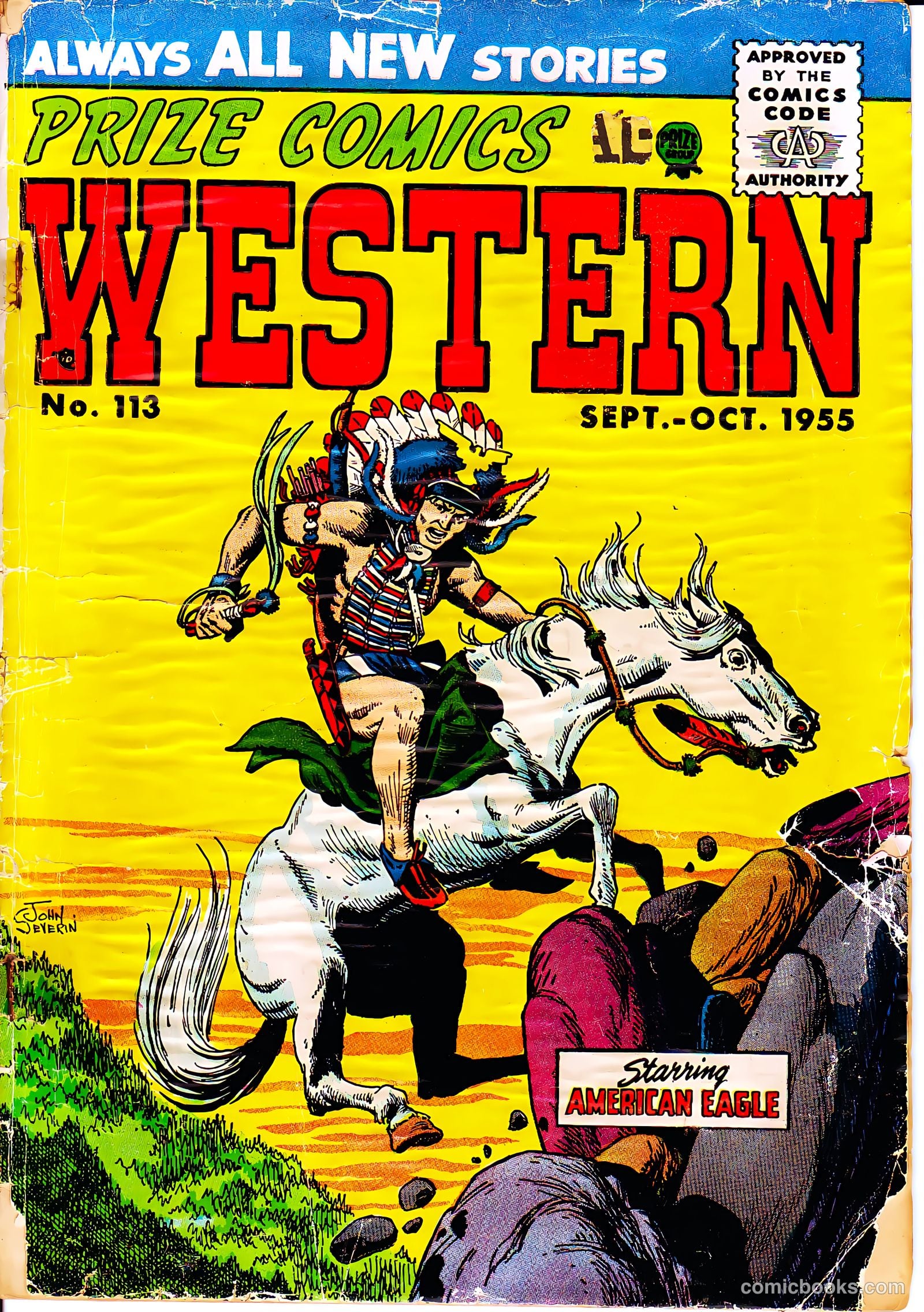 Prize Comics Western #113