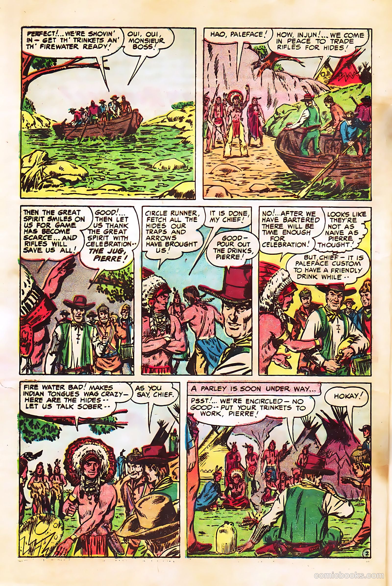 Prize Comics Western #113 (1950) — page 4 of 36