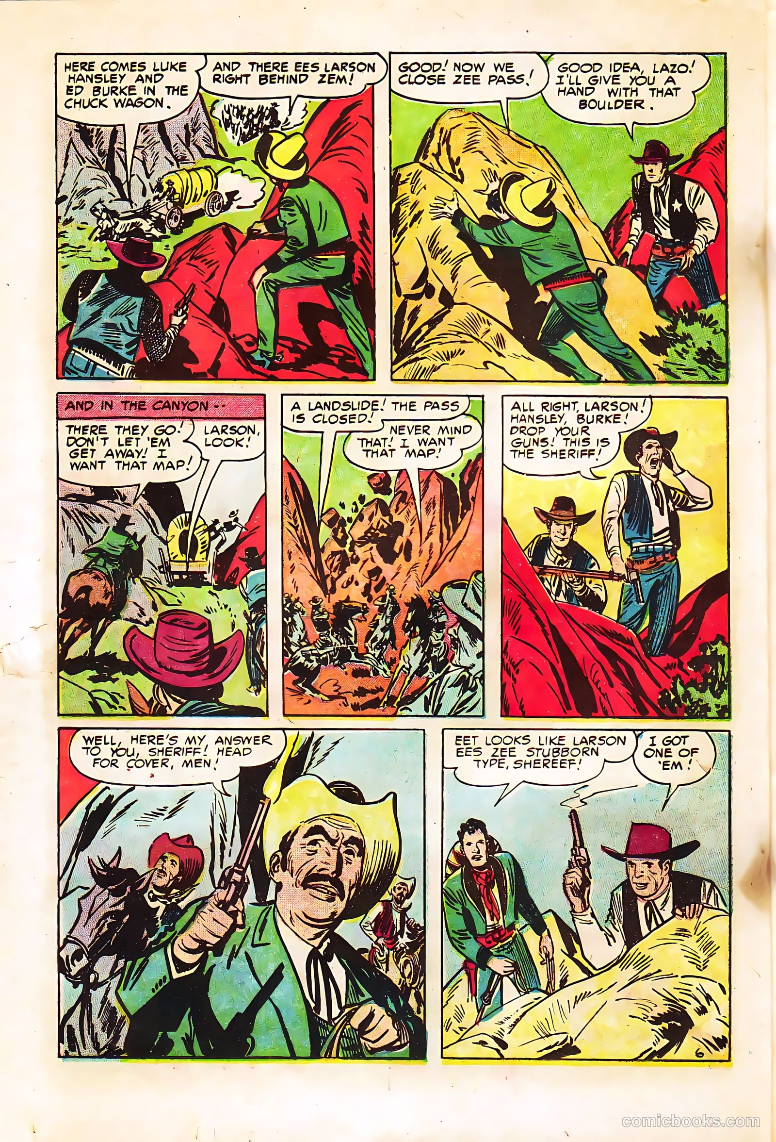 Prize Comics Western #113 (1950) — page 22 of 36