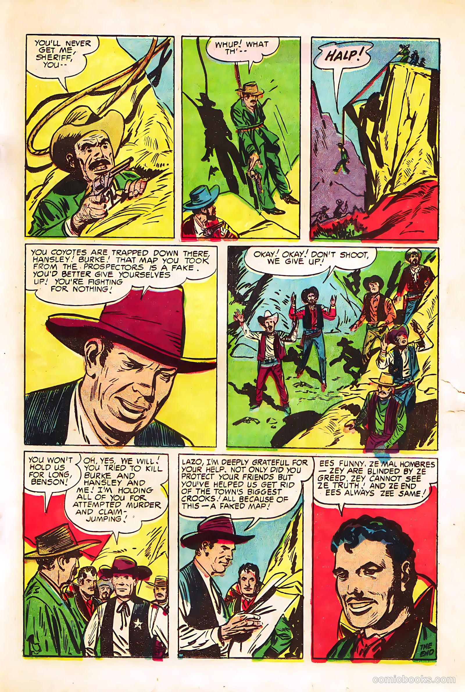 Prize Comics Western #113 (1950) — page 23 of 36