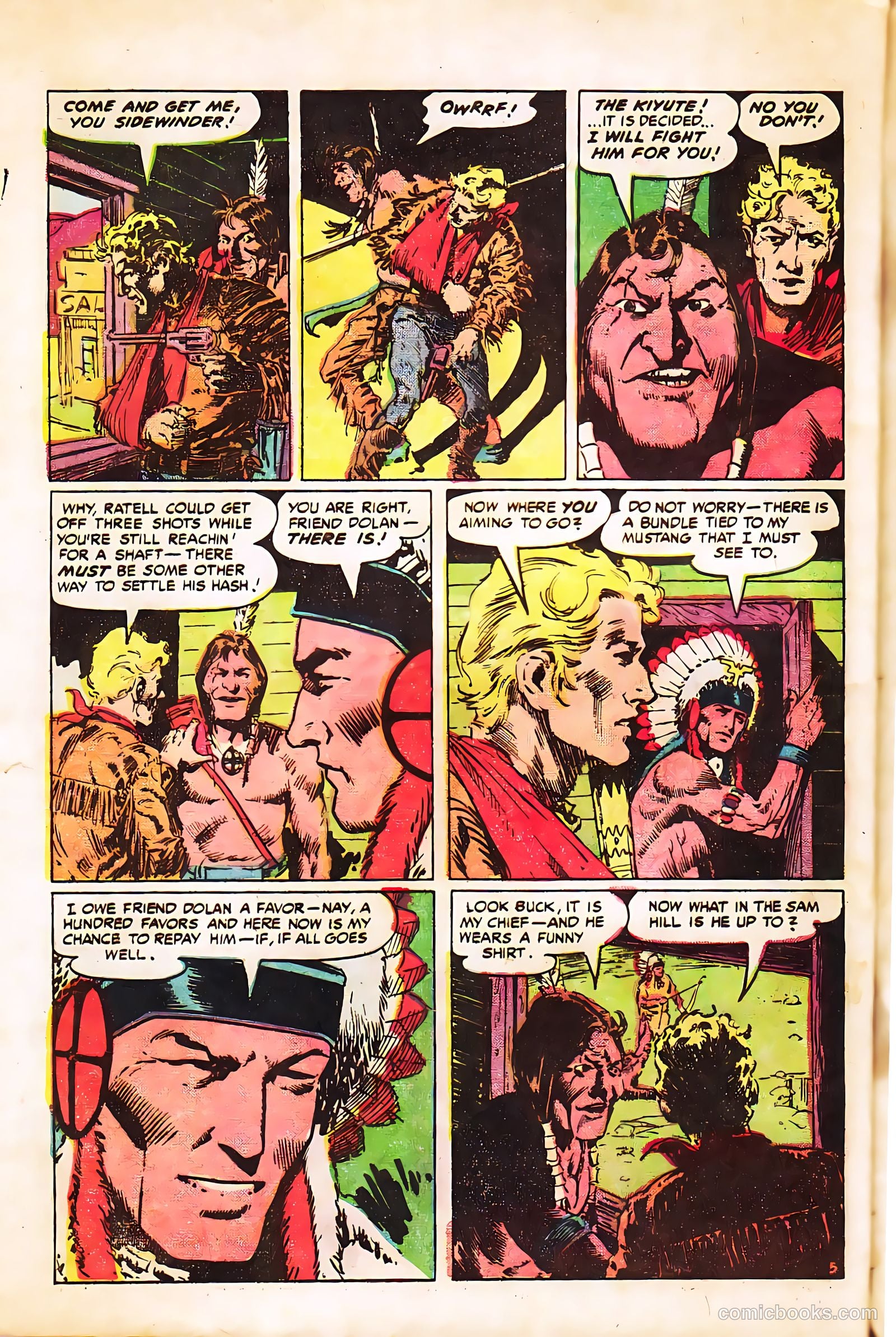 Prize Comics Western #113 (1950) — page 32 of 36