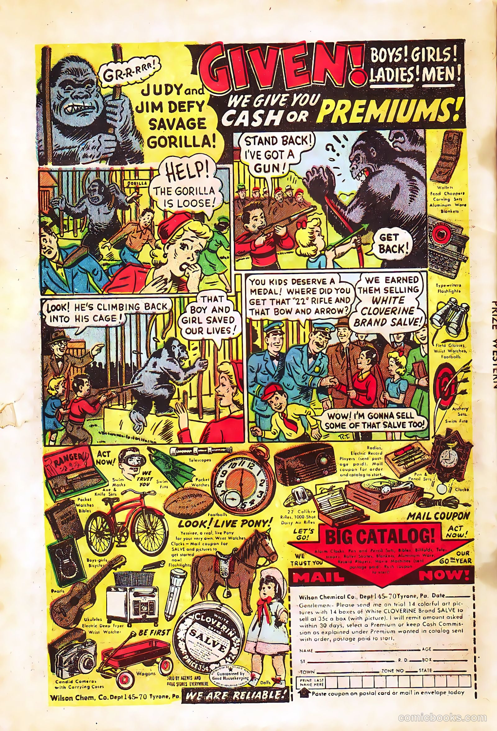 Prize Comics Western #113 (1950) — page 34 of 36