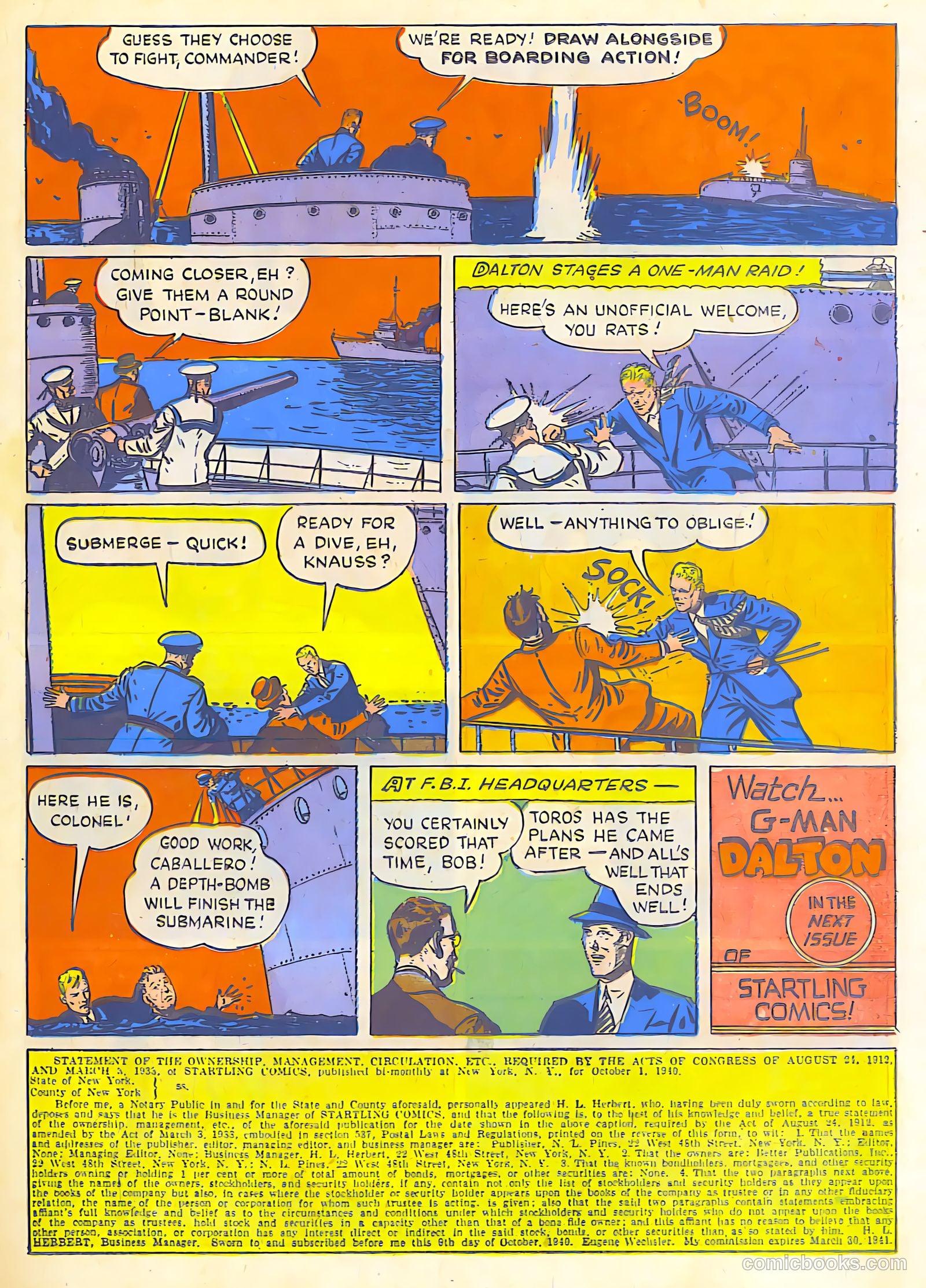 Startling Comics #6 (1940) — page 29 of 68