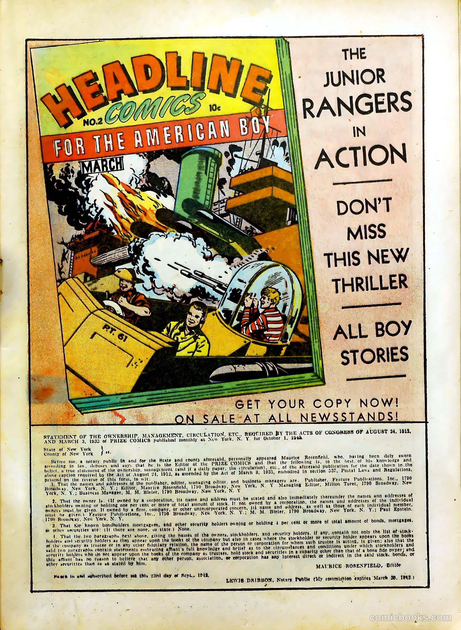 Prize Comics #29 (1940) — page 15 of 69