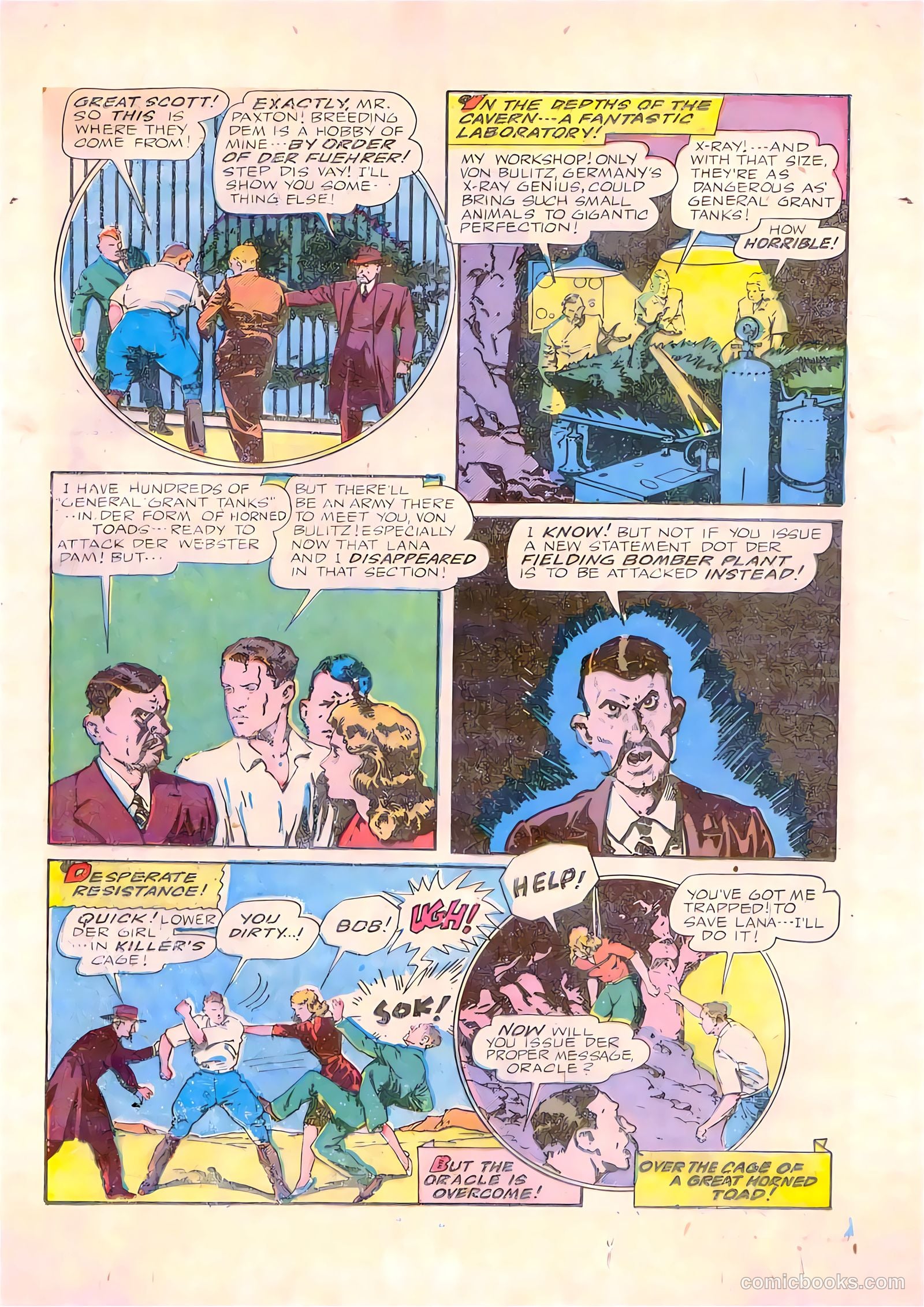 Startling Comics #35 (1940) — page 36 of 50