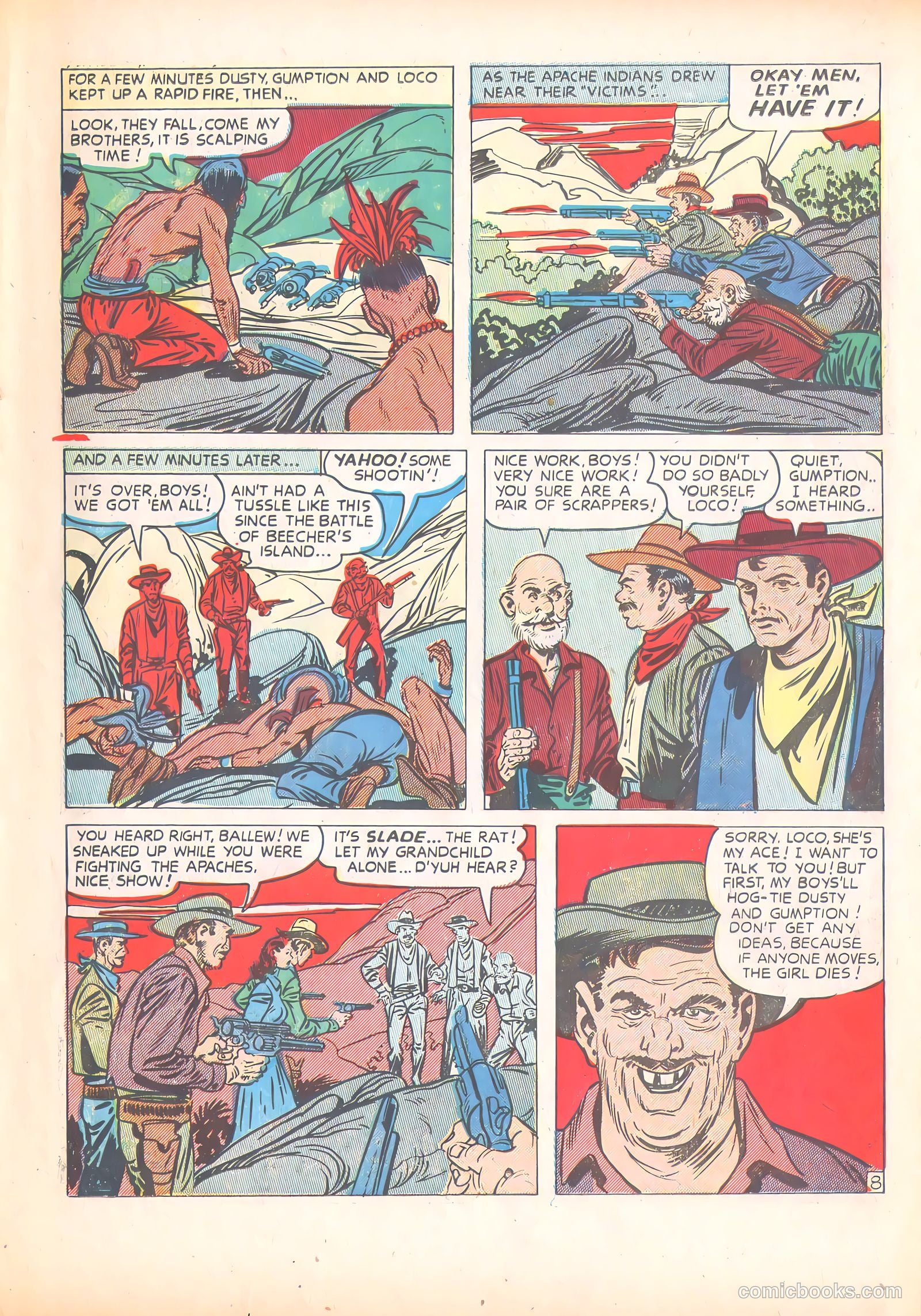 Prize Comics Western #79 (1950) — page 21 of 52