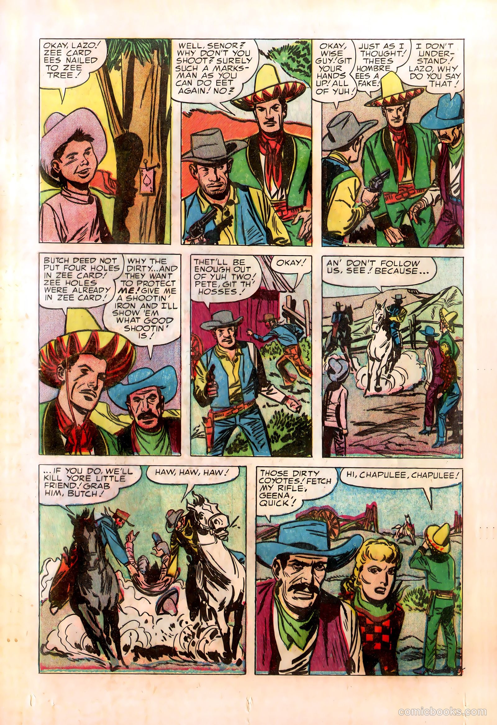 Prize Comics Western #104 (1950) — page 16 of 36