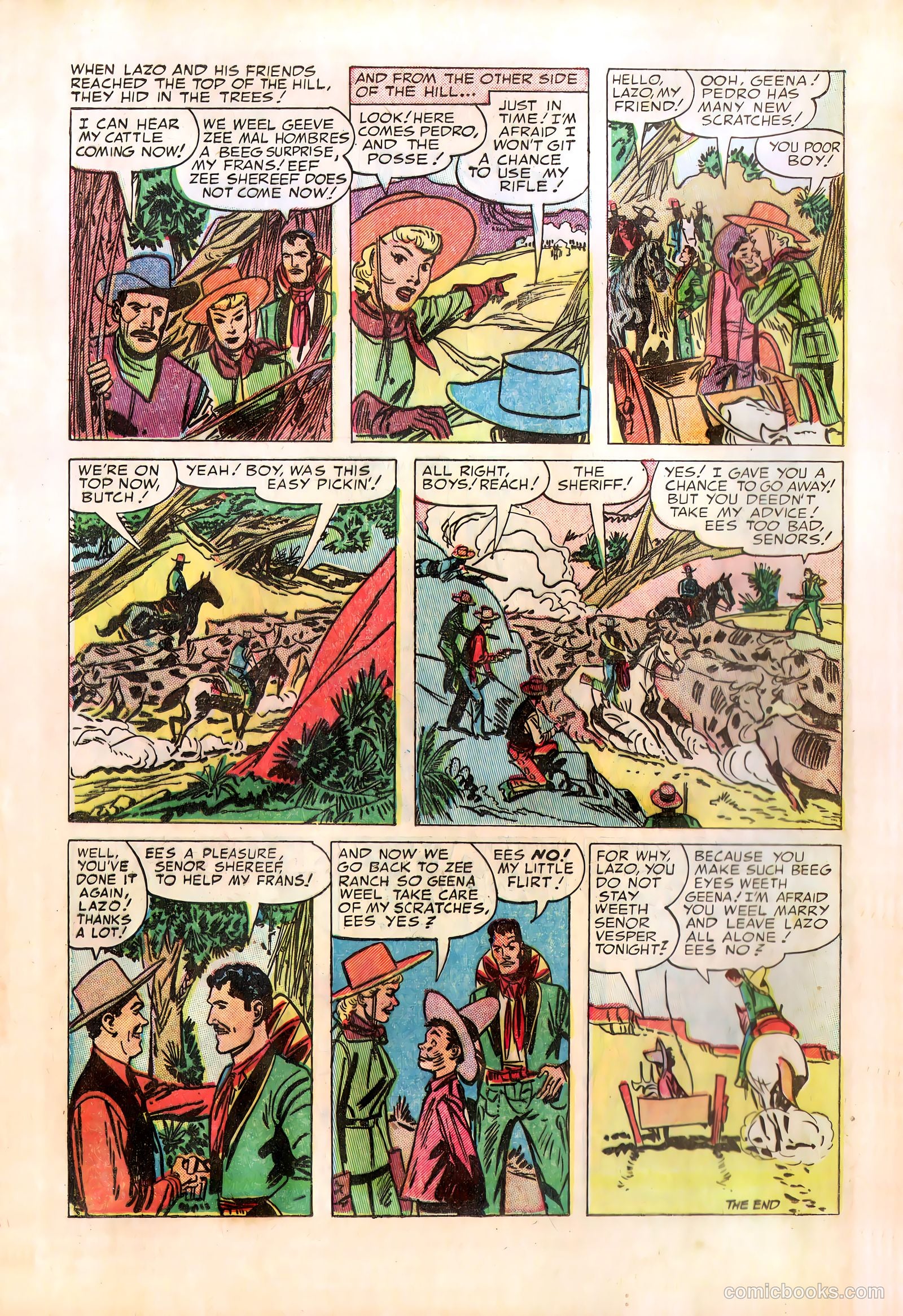 Prize Comics Western #104 (1950) — page 20 of 36