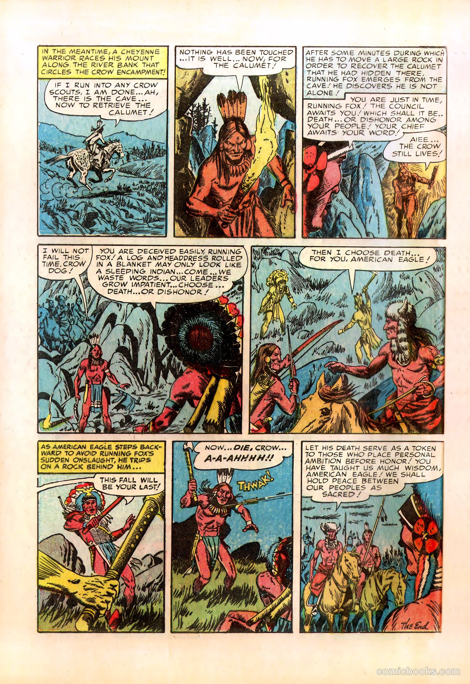 Prize Comics Western #104 (1950) — page 32 of 36