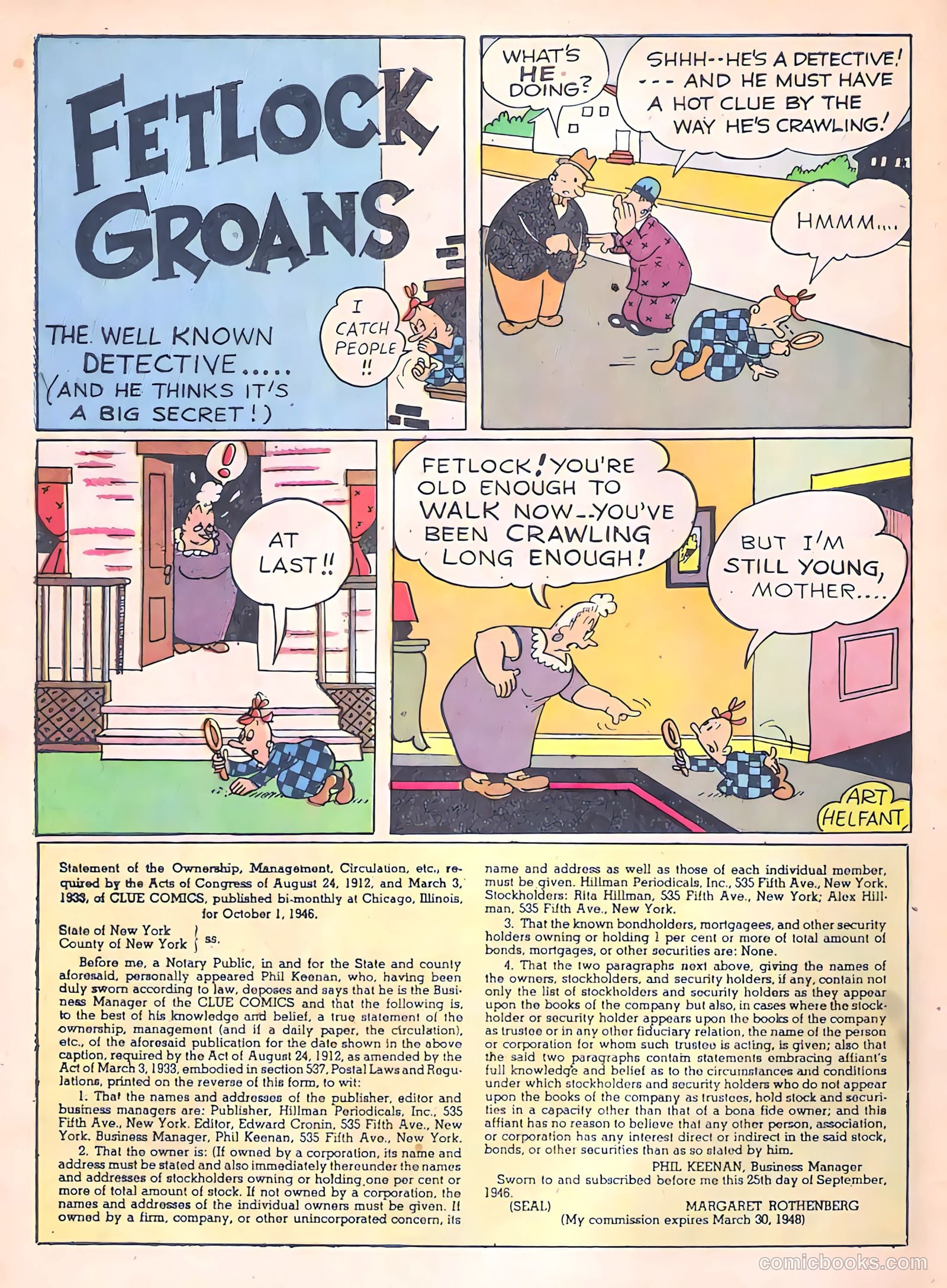 Clue Comics #12 (1943) — page 50 of 53