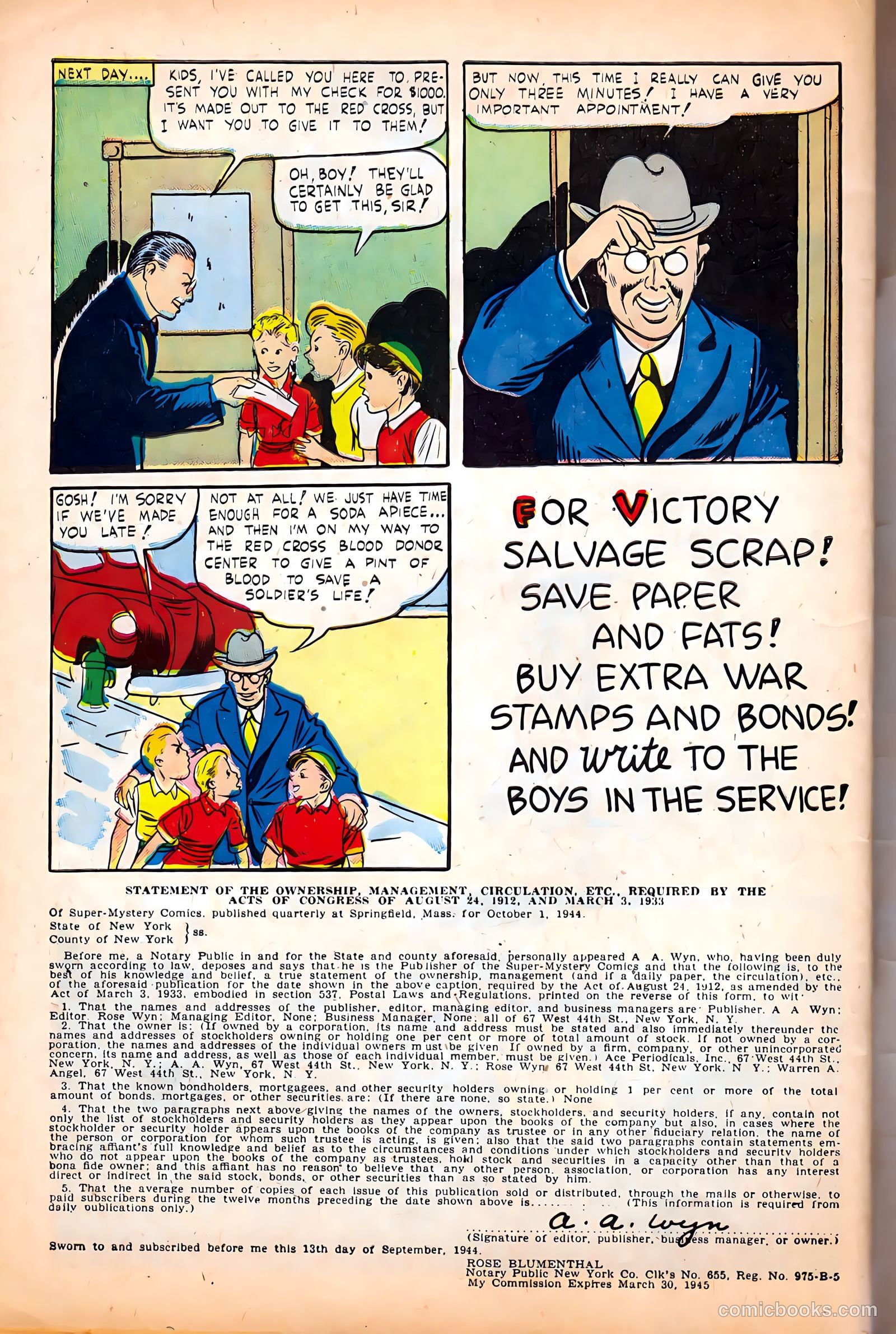 Super-Mystery Comics v4 #6 — page 50 of 52