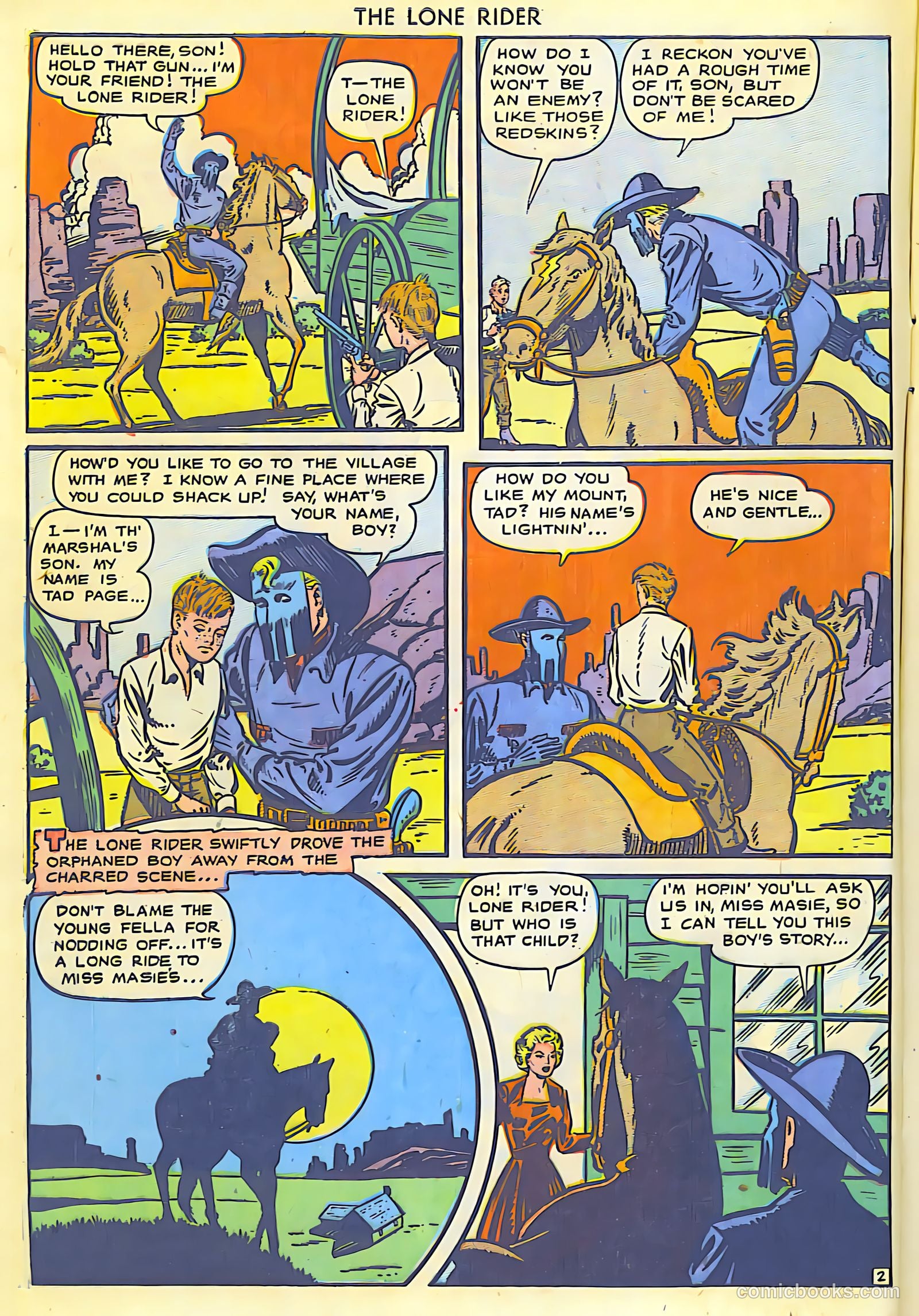 The Lone Rider #5 (1950) — page 3 of 30